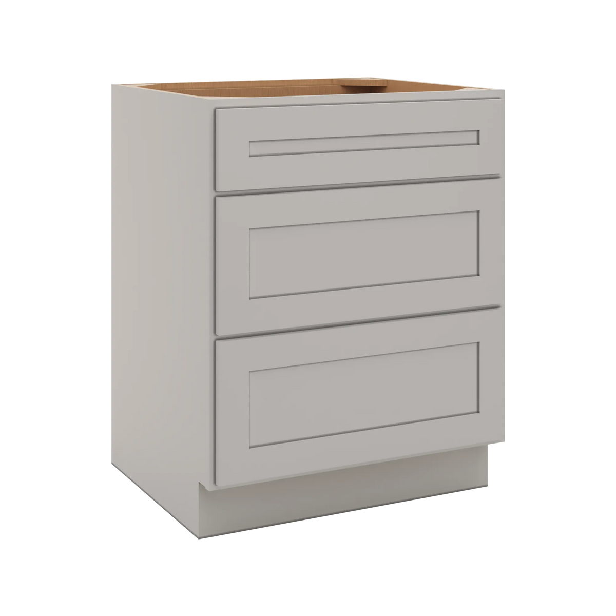 CNC Luxor 5-Piece Misty Grey 27" W 3 Drawer Base Cabinet