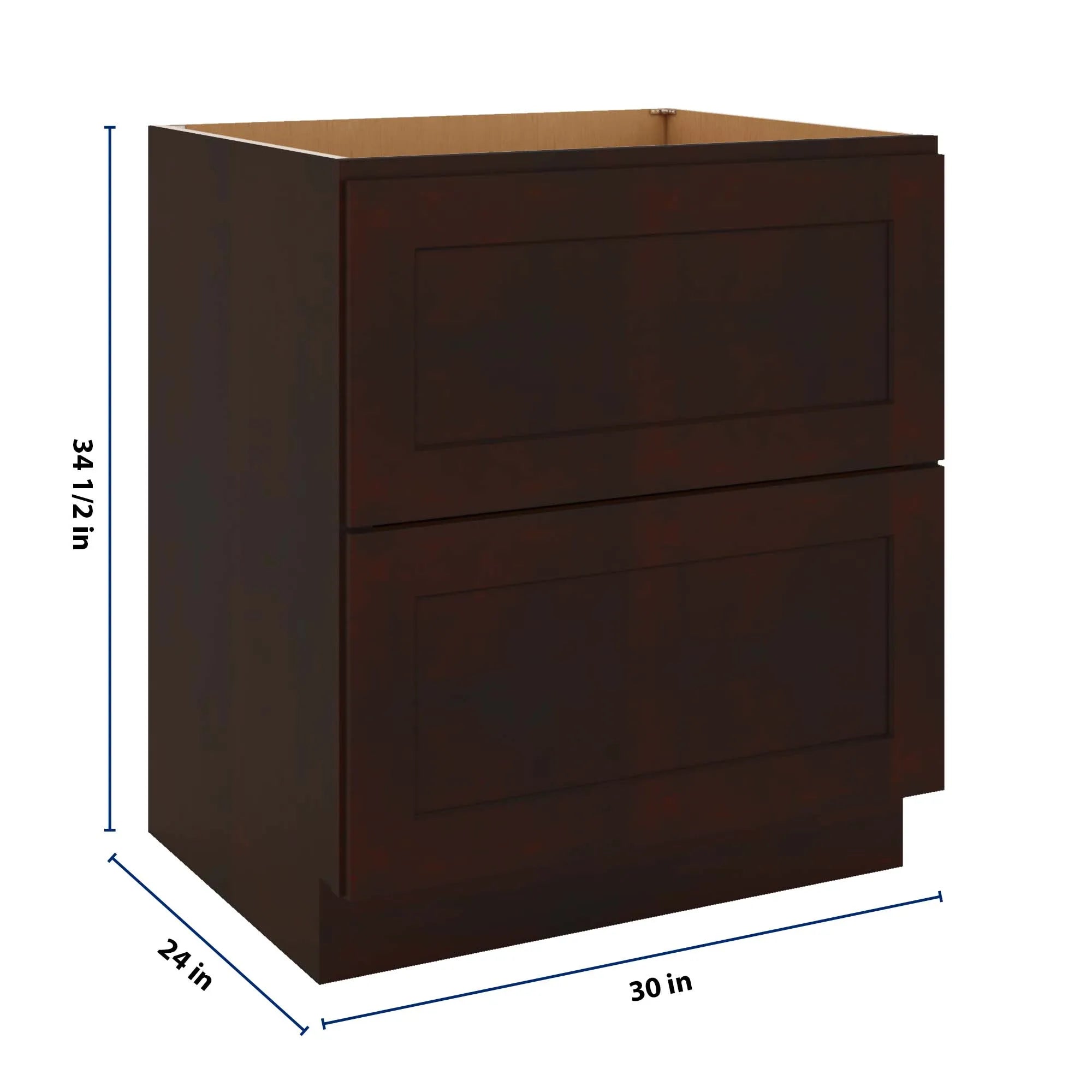 J&K Java Coffee S1 Base w/2 Drawers - 30" W