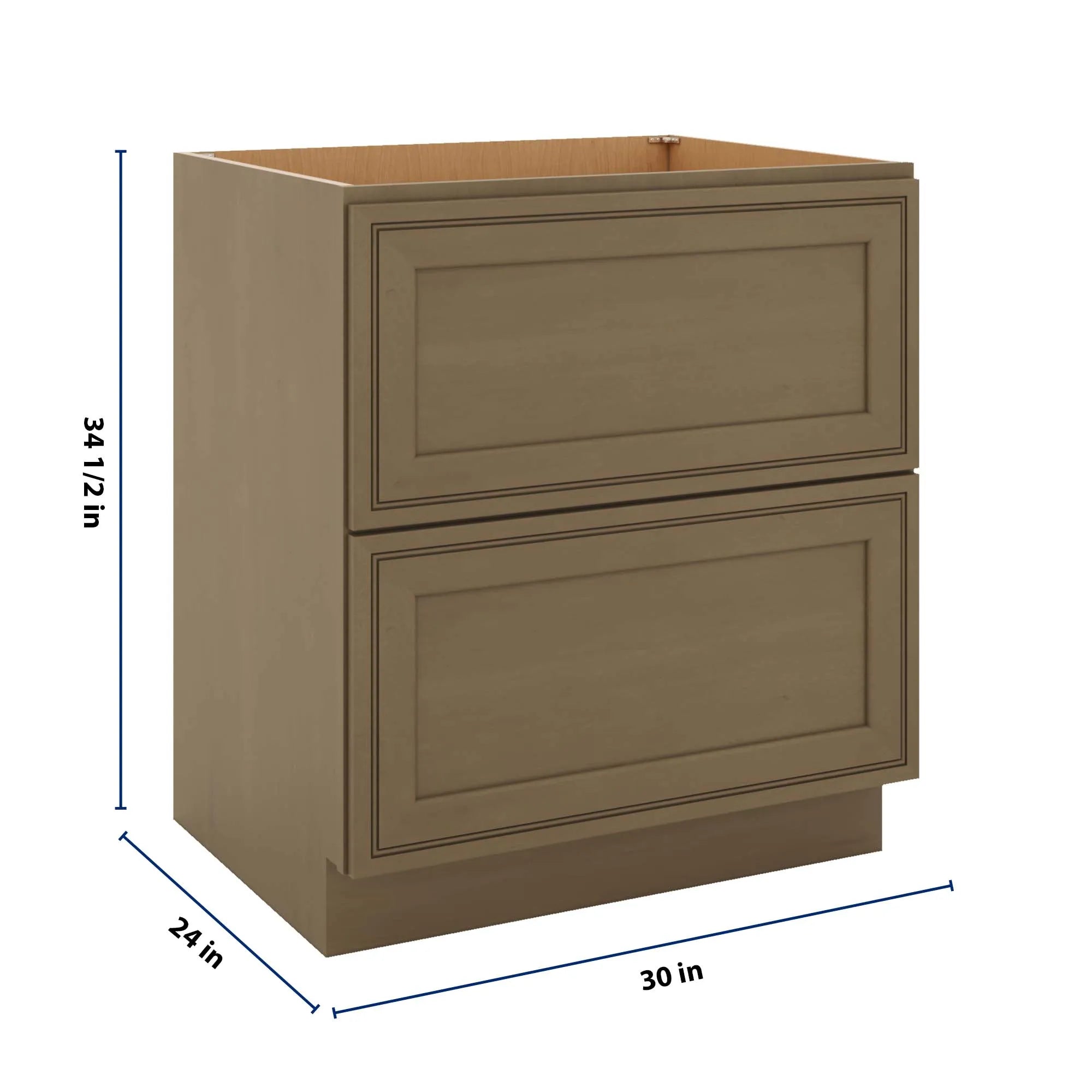 J&K Hazel H8 Base w/2 Drawers - 30" W