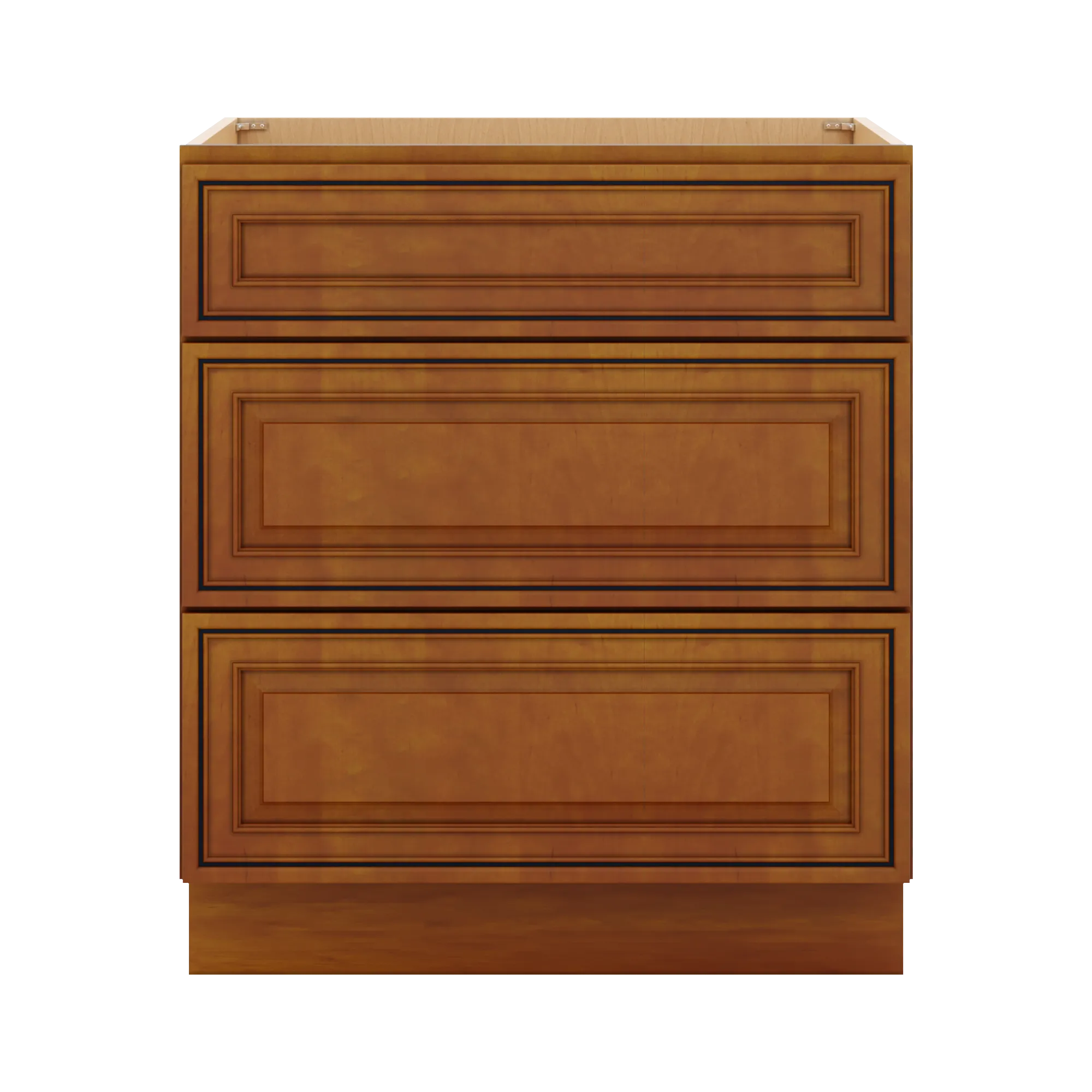 j k mocha glazed k10 base w 3 drawers 30 w