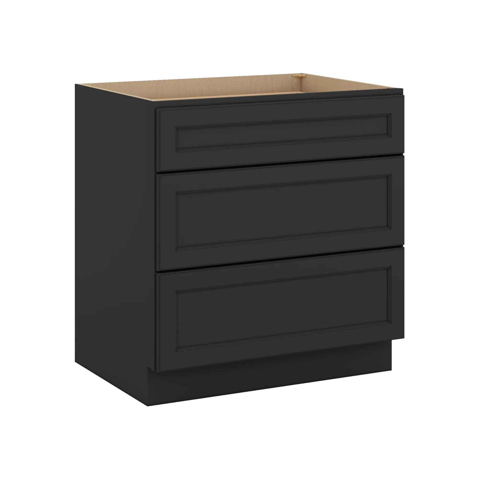 J&K Charcoal E2 Base w/3 Drawers - 33" W