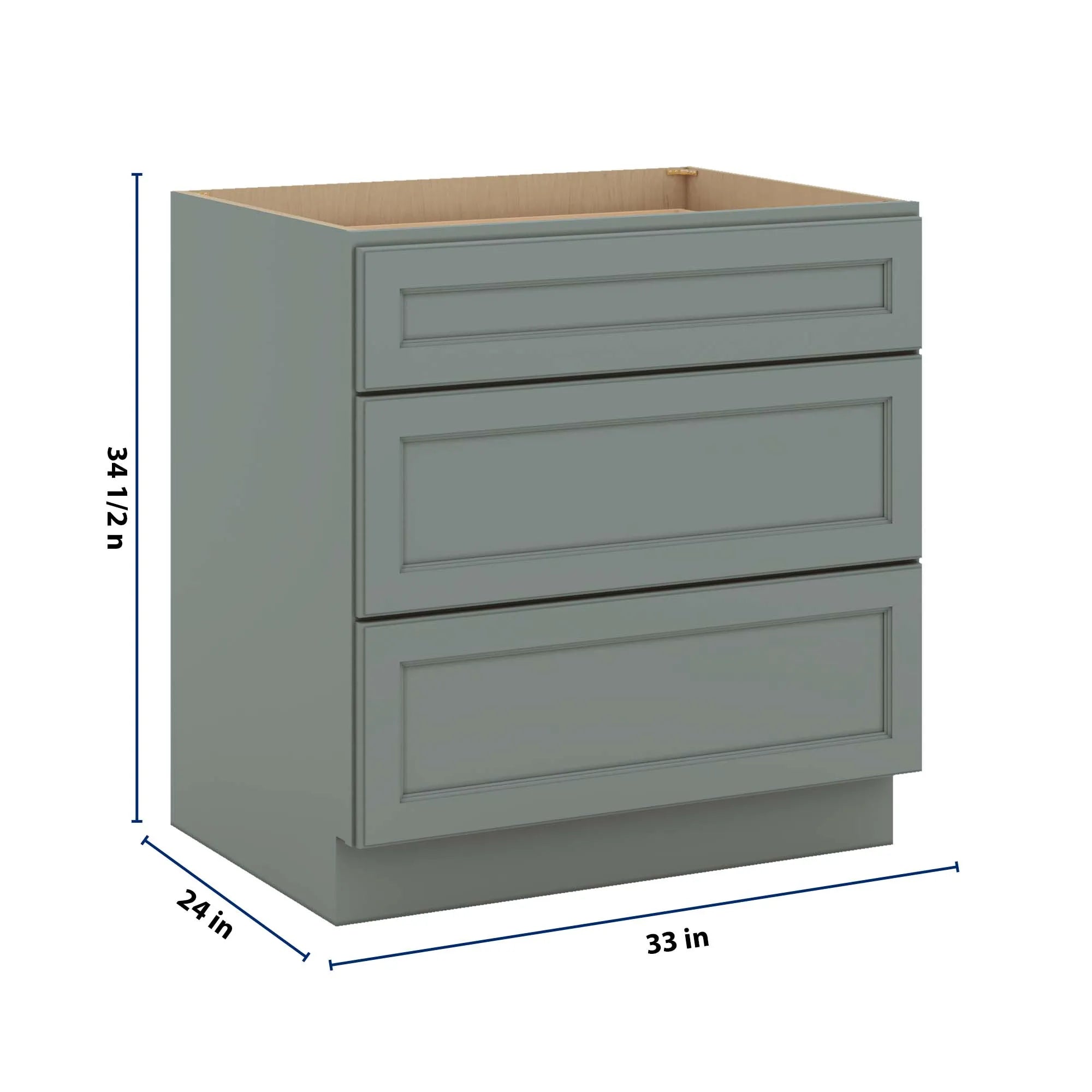 J&K Sage E3 Base w/3 Drawers - 33" W