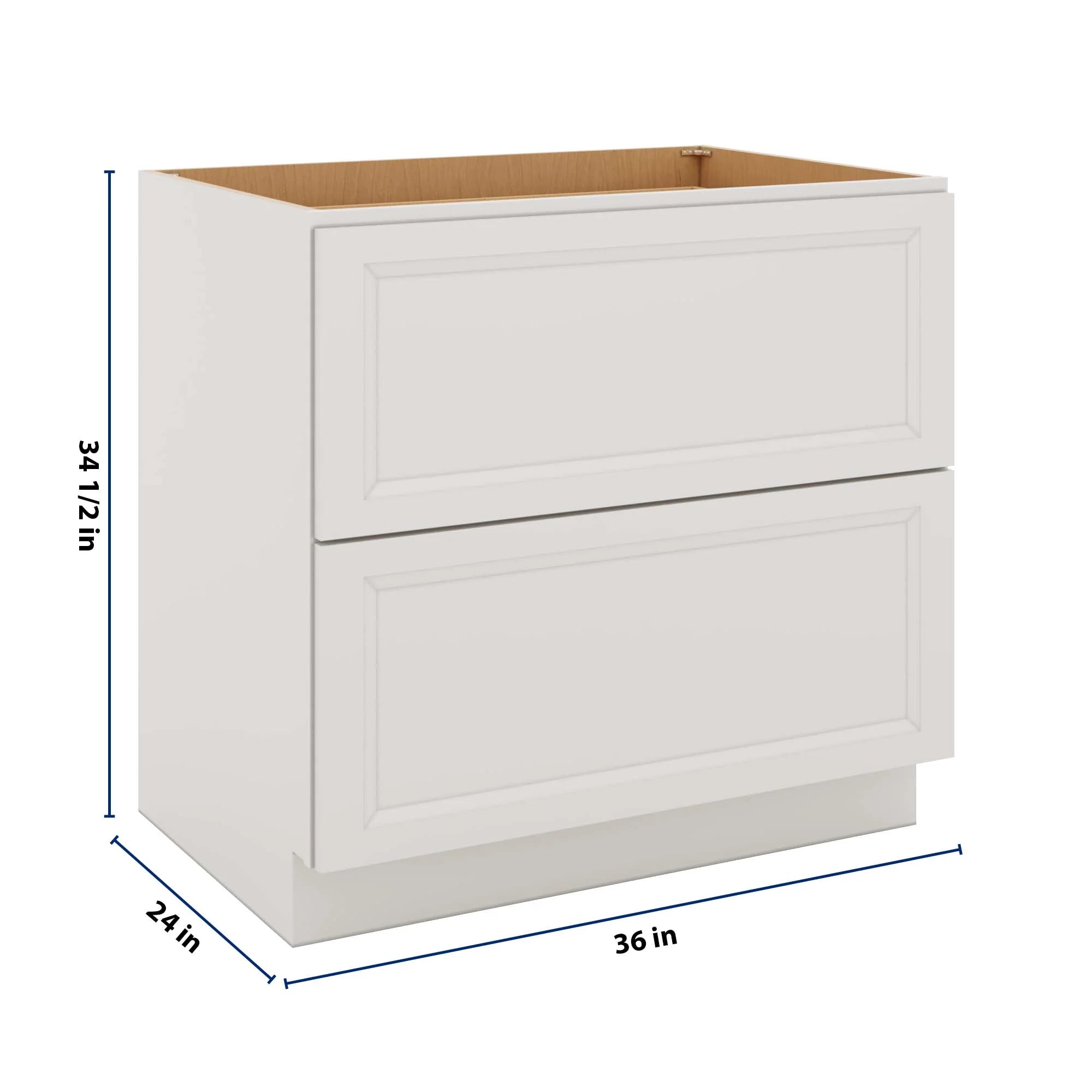J&K Pure B5 Base w/2 Drawers - 36" W
