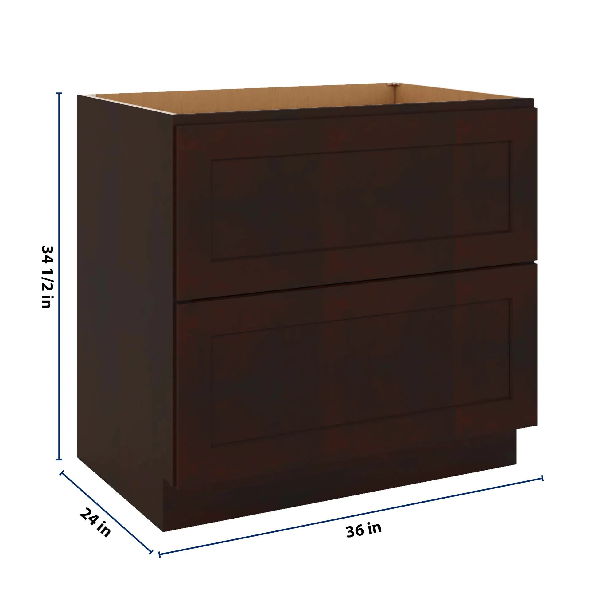 J&K Java Coffee S1 Base w/2 Drawers - 36" W