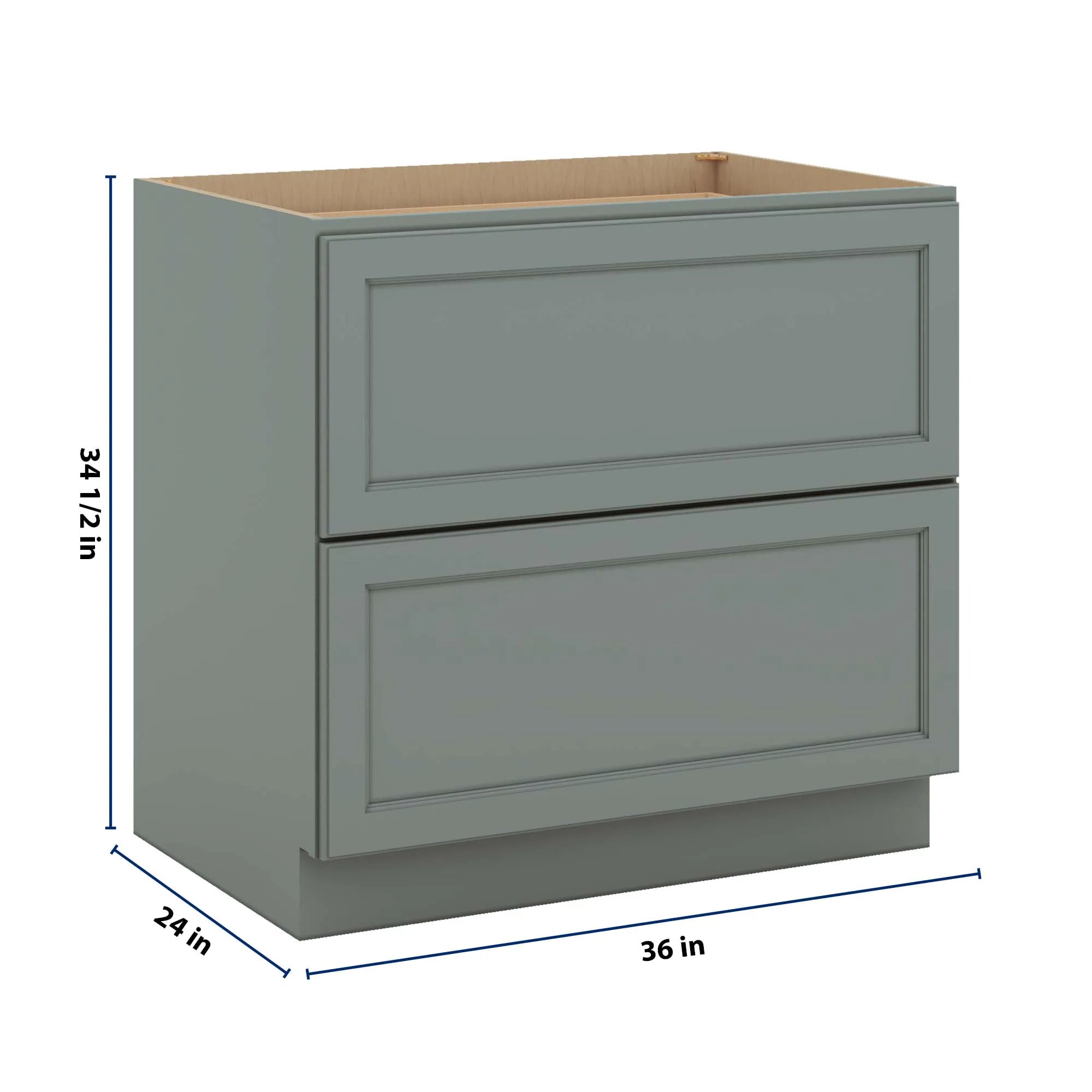 J&K Sage E3 Base w/2 Drawers - 36" W