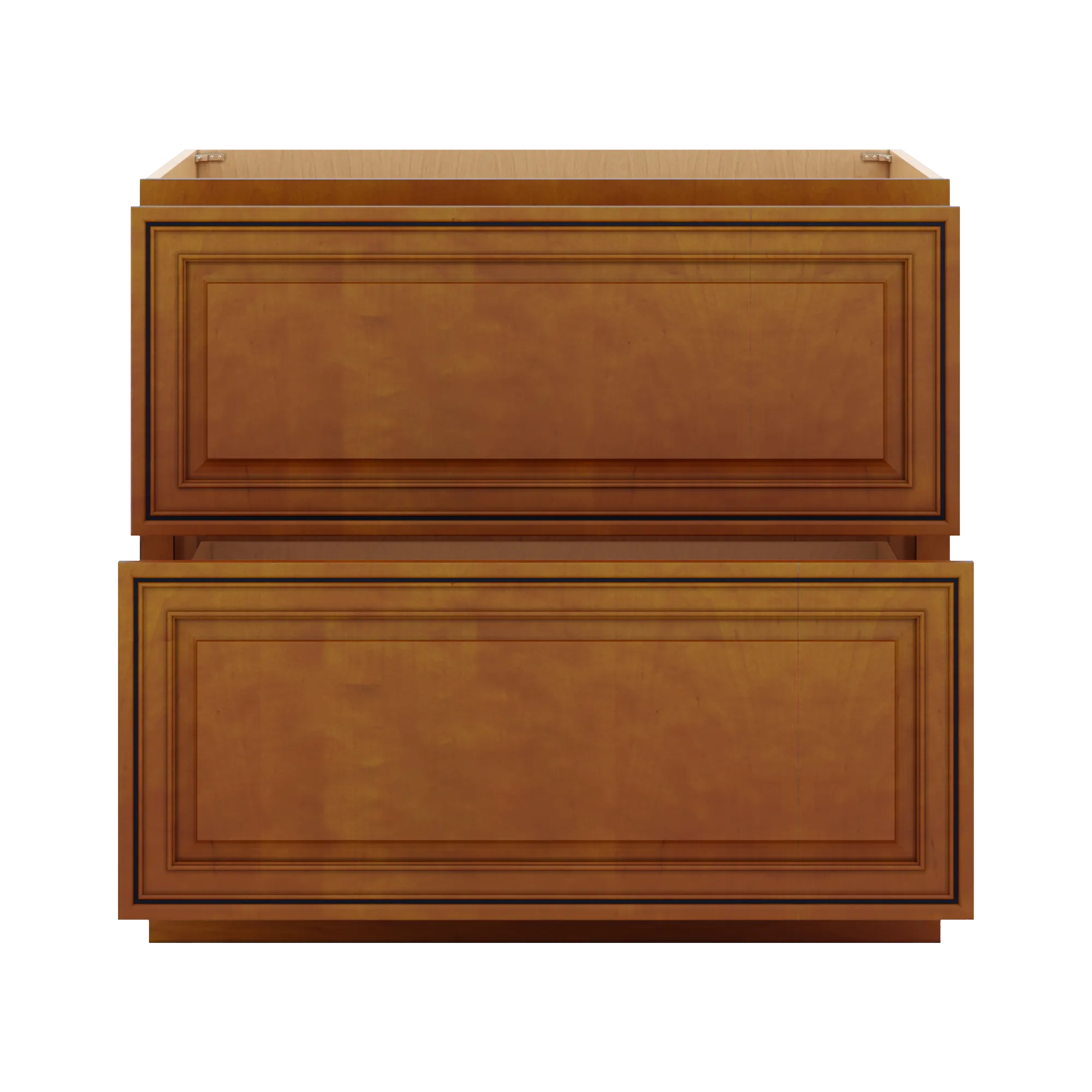 j k mocha glazed k10 base w 2 drawers 36 w