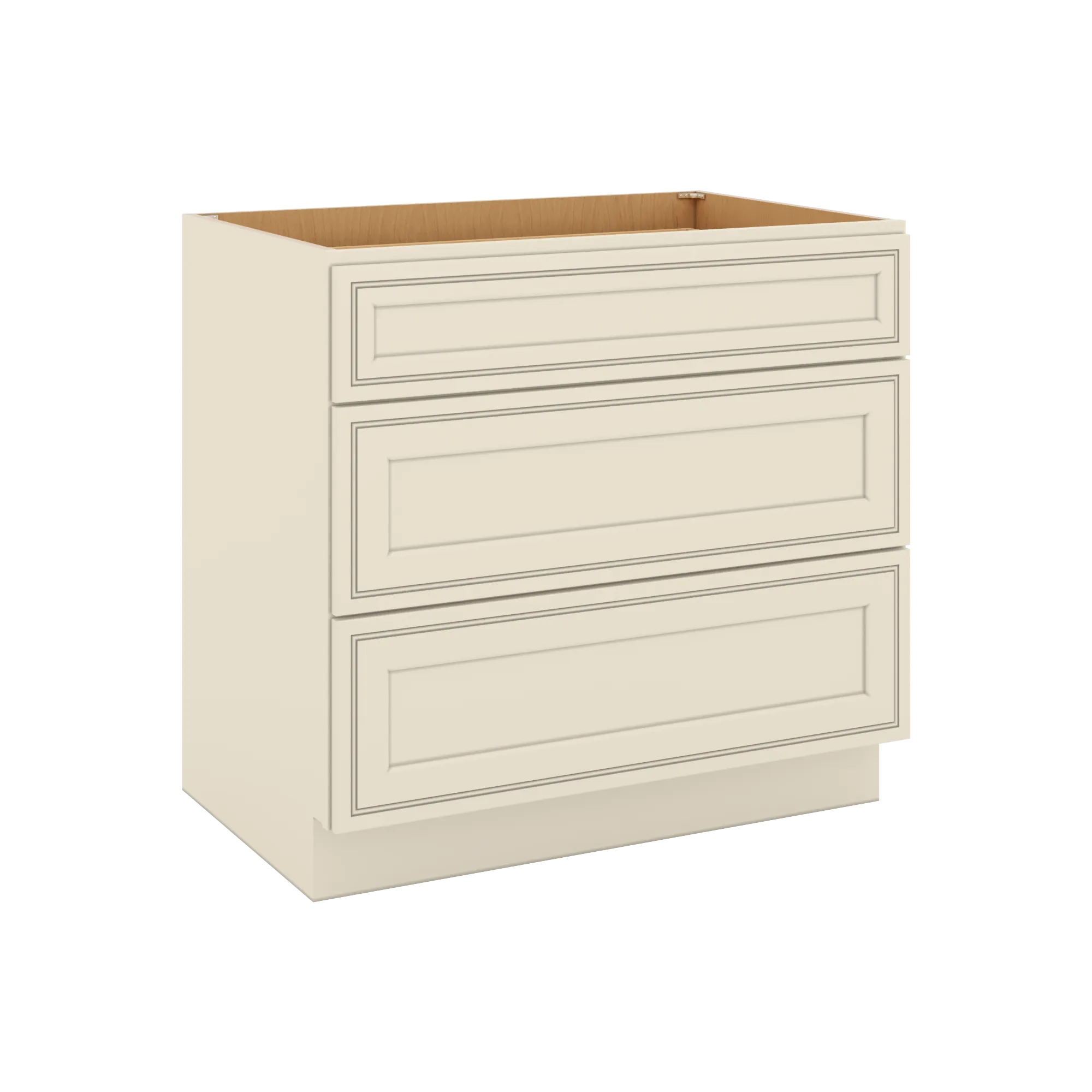 J&K Pearl Glazed H9 Base w/3 Drawers - 36" W