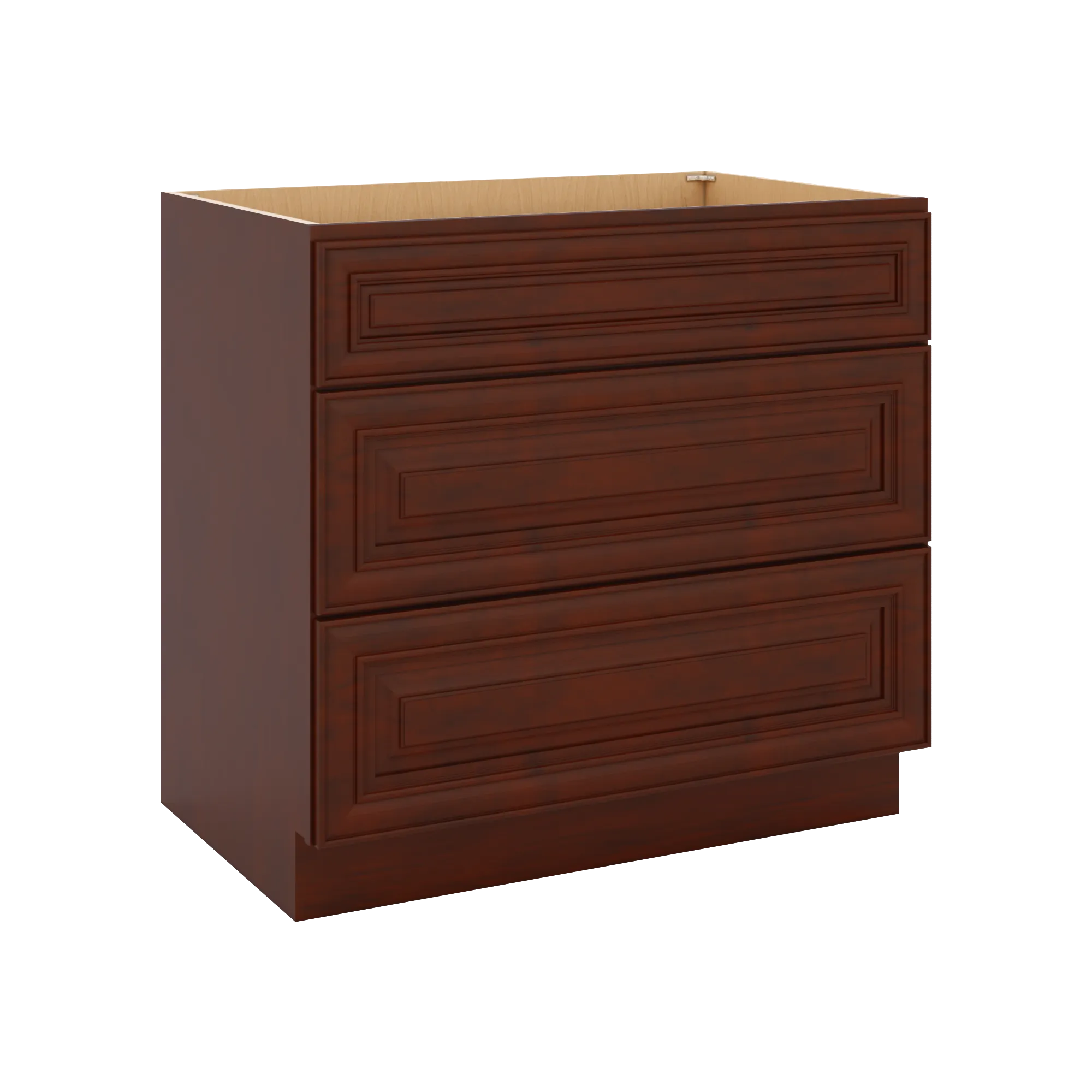 J&K Mahogany J5 Base w/3 Drawers - 36" W