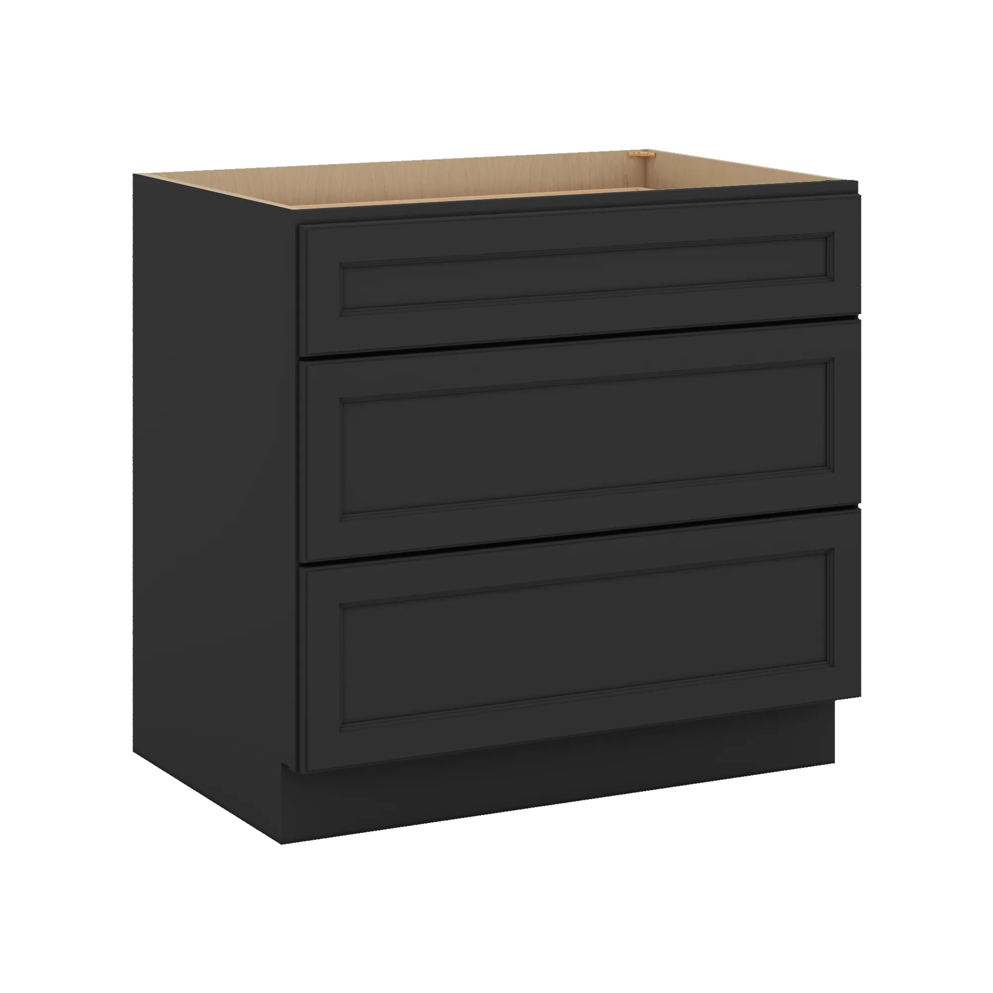 J&K Charcoal E2 Base w/3 Drawers - 36" W