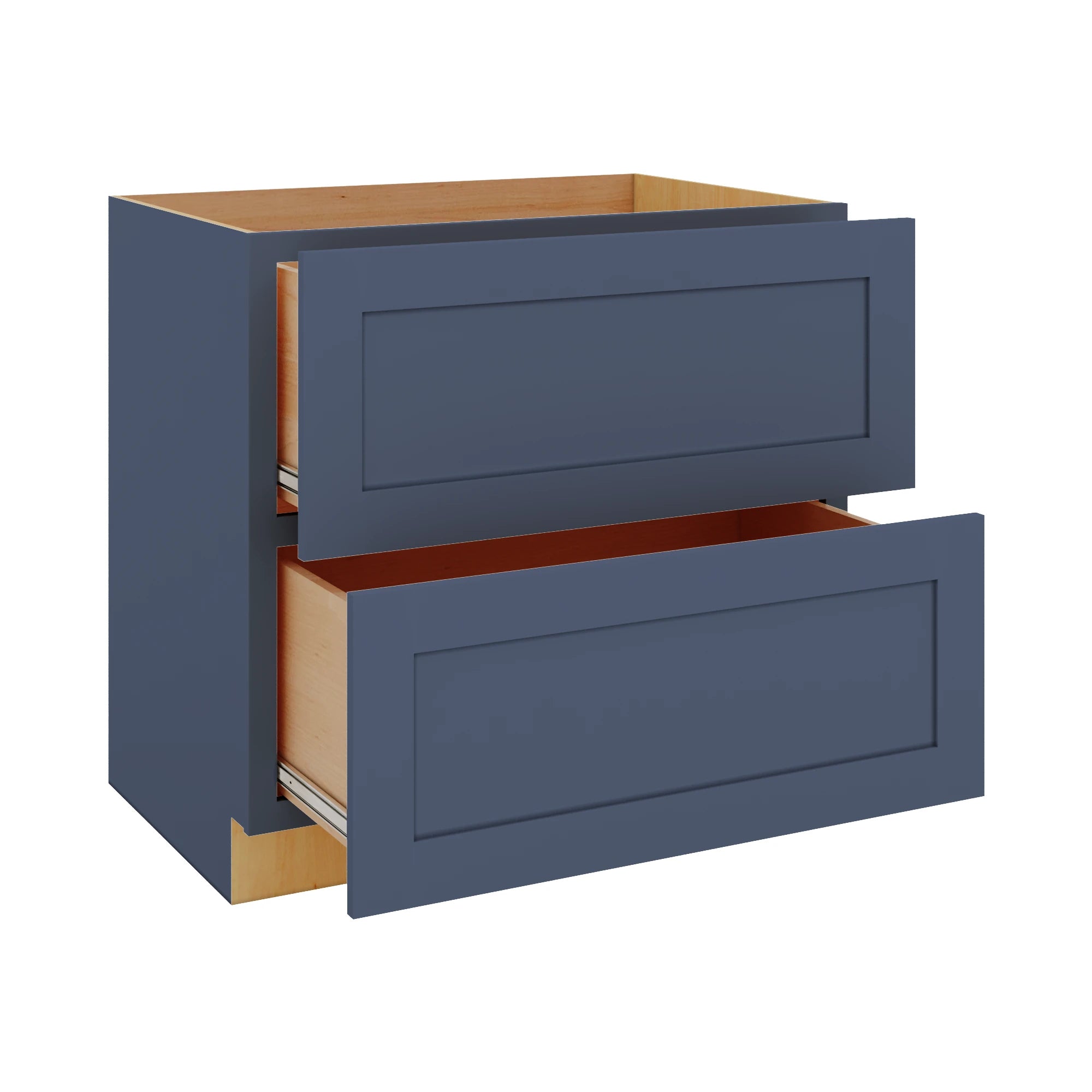 Modernform Cabinet Signature Blue 36" W X 34 1/2" H X 24" D  2 Drawer Base Cabinet