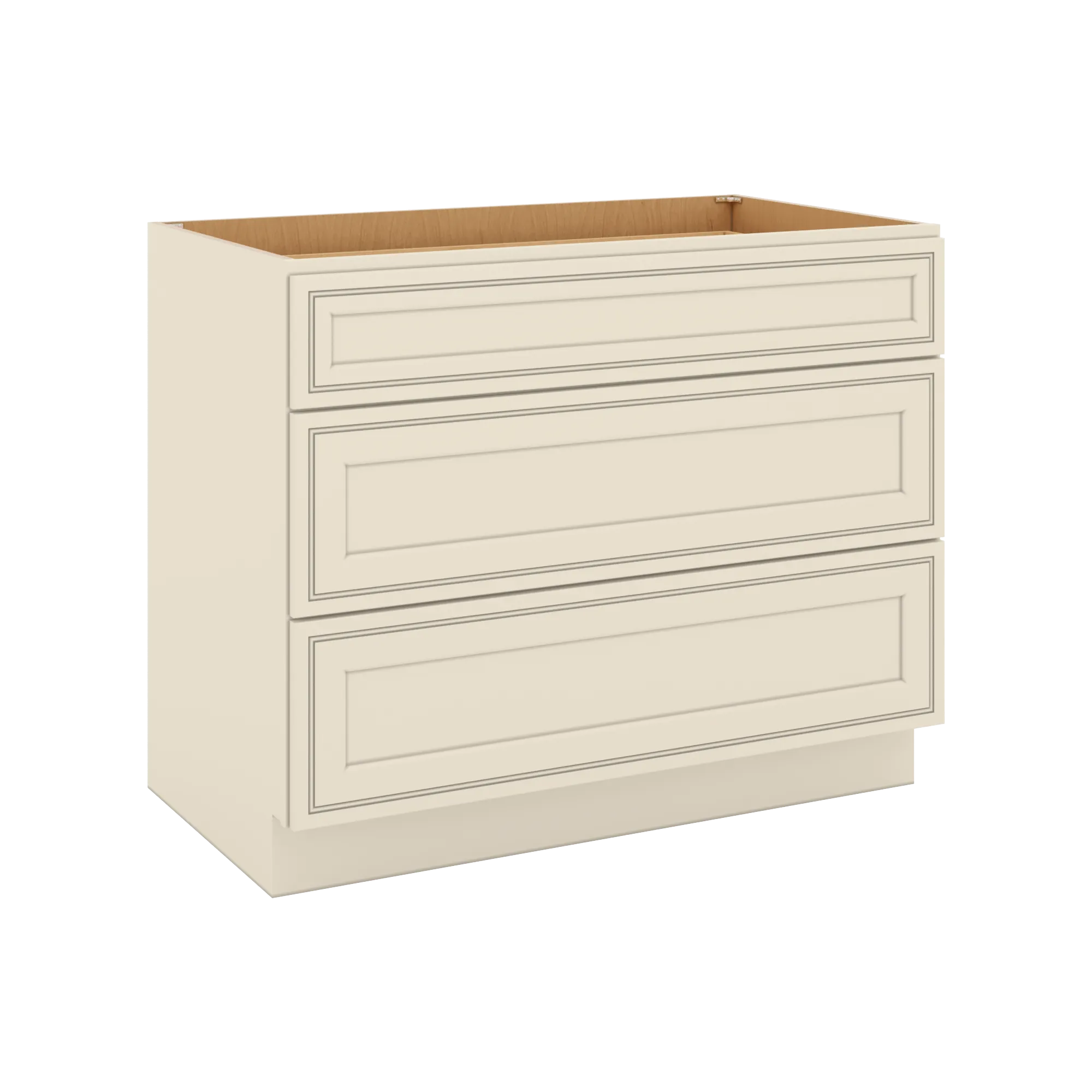 J&K Pearl Glazed H9 Base w/3 Drawers - 42" W