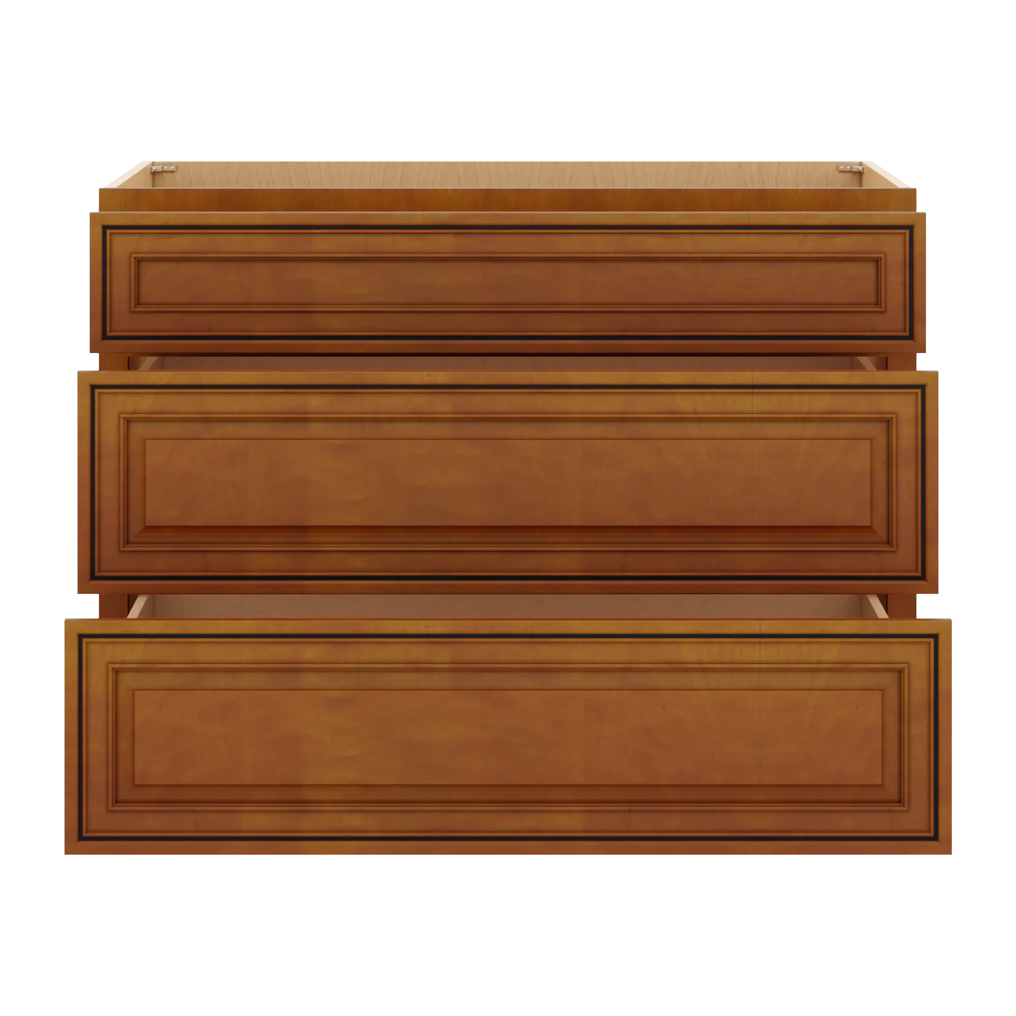 j k mocha glazed k10 base w 3 drawers 42 w
