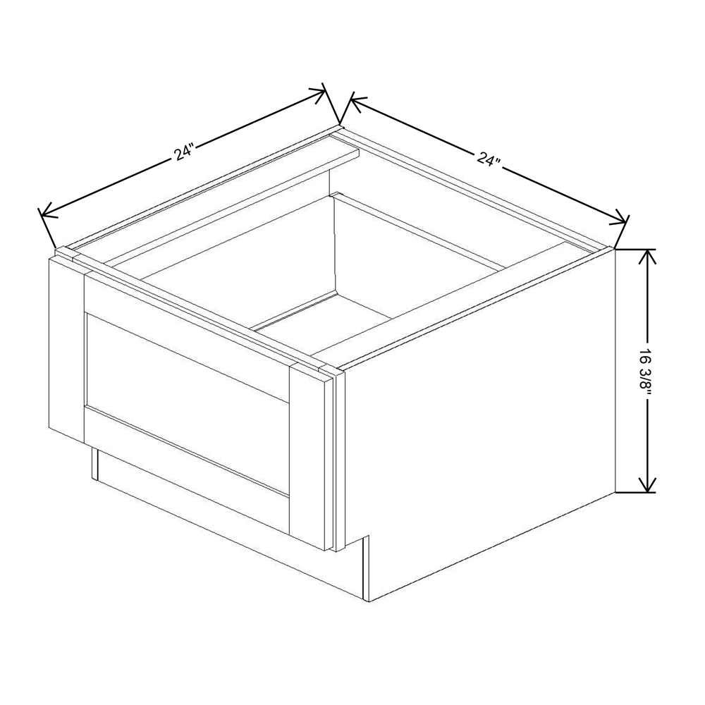 Fabuwood Allure Nexus Frost 24"W Bench Seat