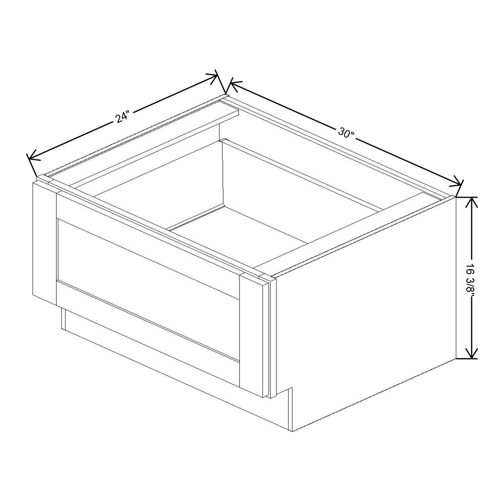 Fabuwood Allure Nexus Frost 30"W Bench Seat