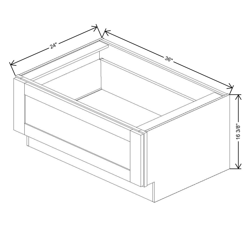 Fabuwood Allure Galaxy Frost 36"W Bench Seat