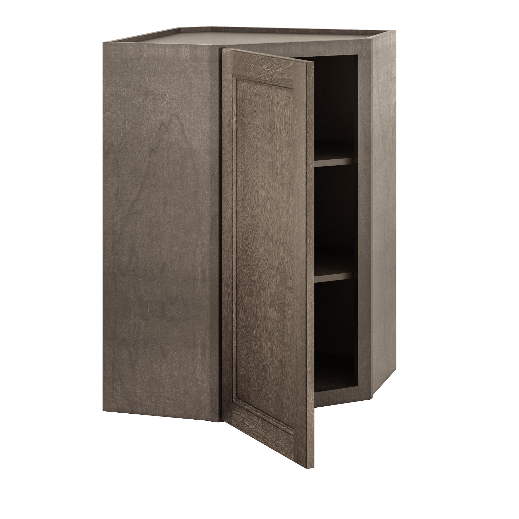 Diagonal Corner Kitchen Cabinet DC2436 Milan Slate 24 in. width 36 in. height 12 in. depth