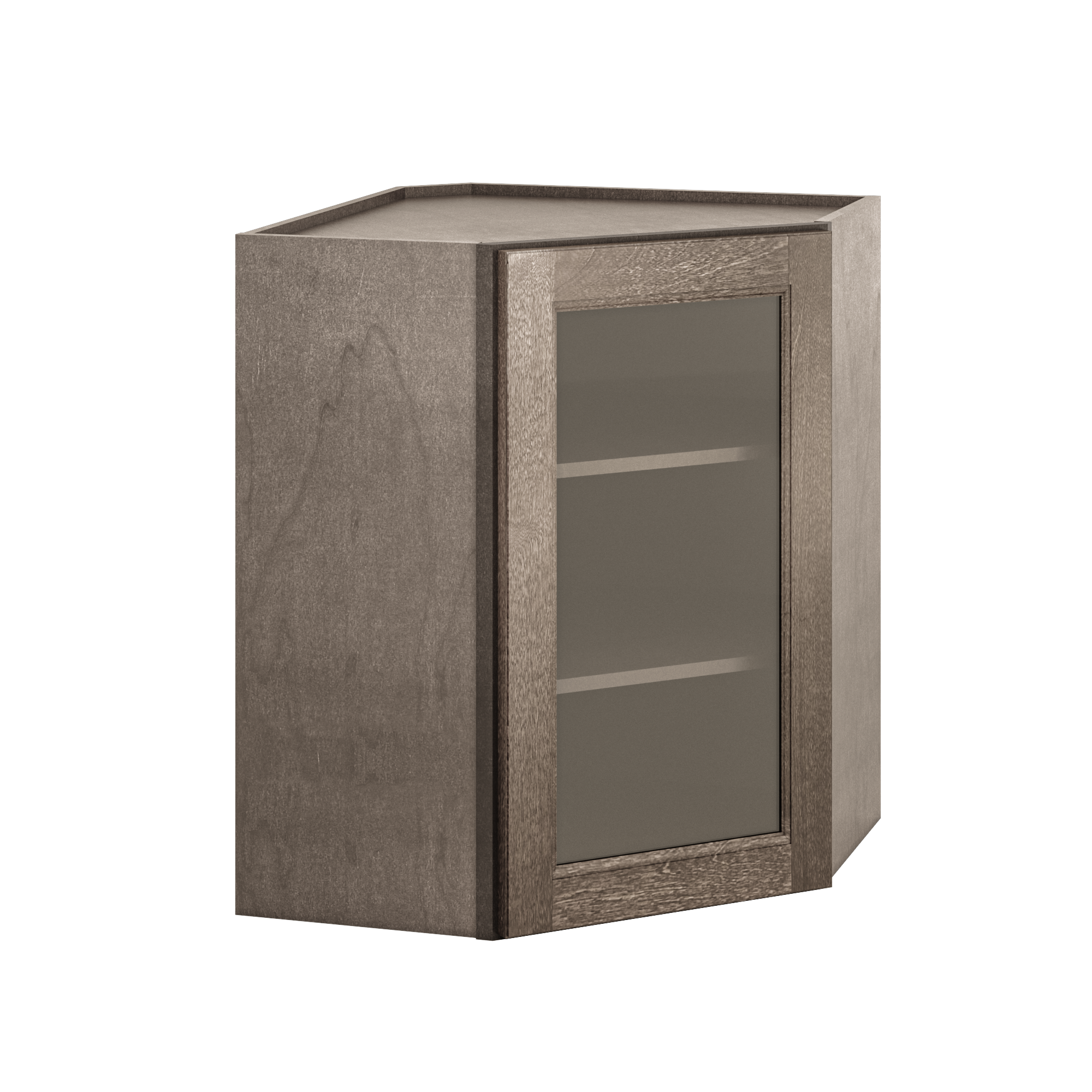 Mullion Diagonal Corner Wall Kitchen Cabinet DCMD2430 Milan Slate 24 in. width 30 in. height 12 in. depth