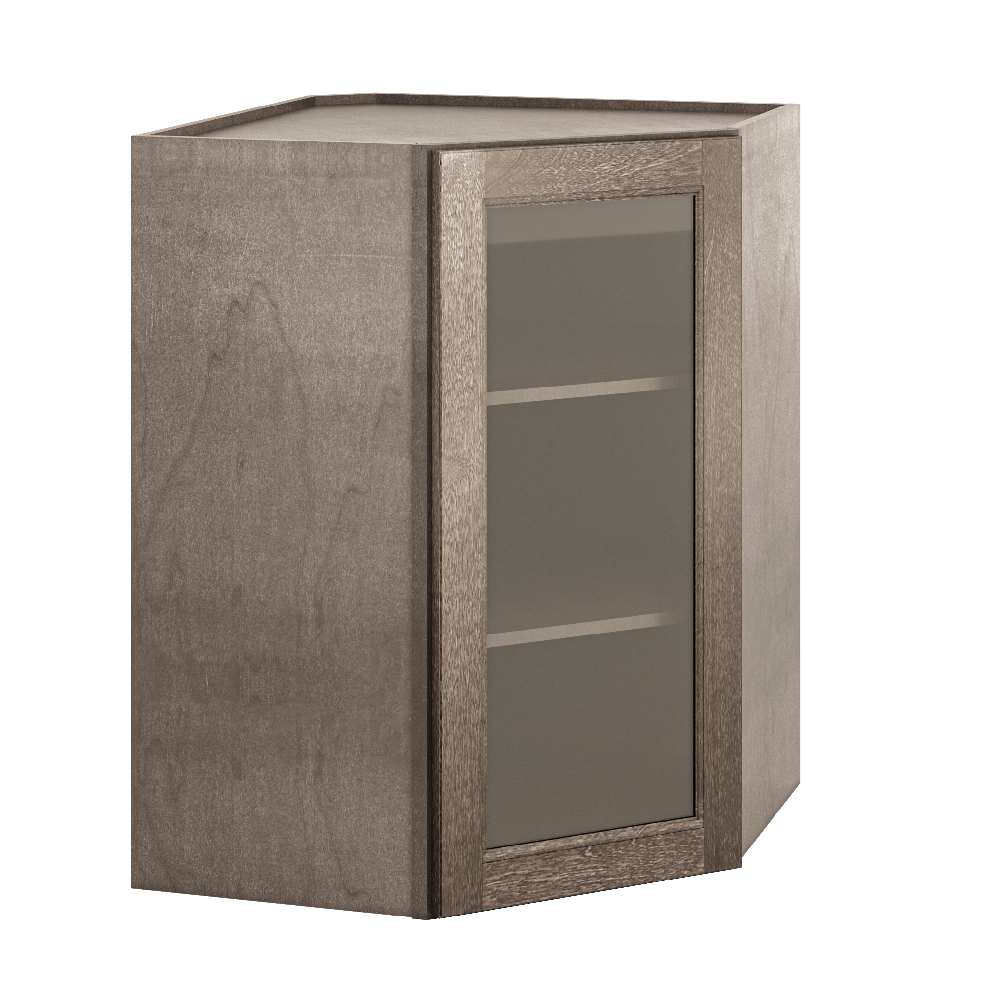 Mullion Diagonal Corner Wall Kitchen Cabinet DCMD2736 Milan Slate 27 in. width 36 in. height 15 in. depth