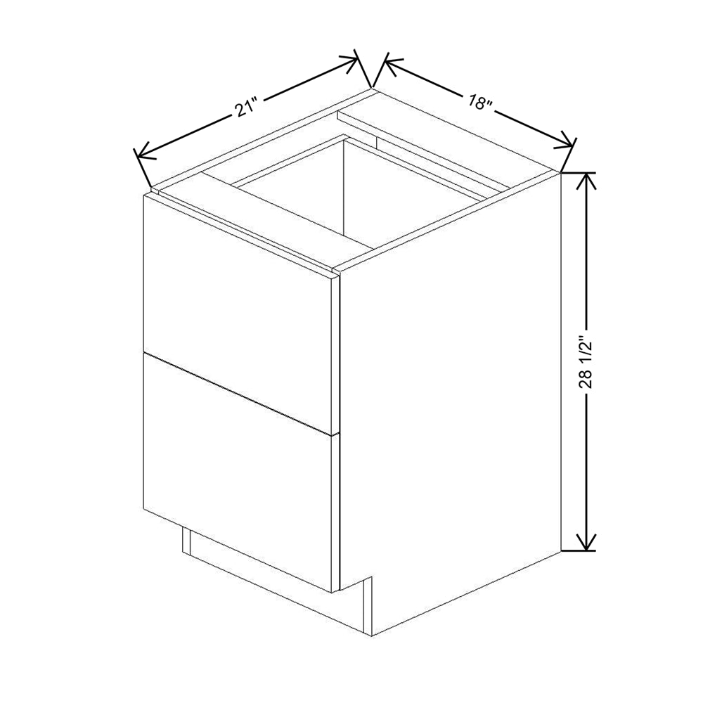 CNC Concord Elegant Smoky Grey 18" W X 28 1/2" H X 21" D Desk Cabinet