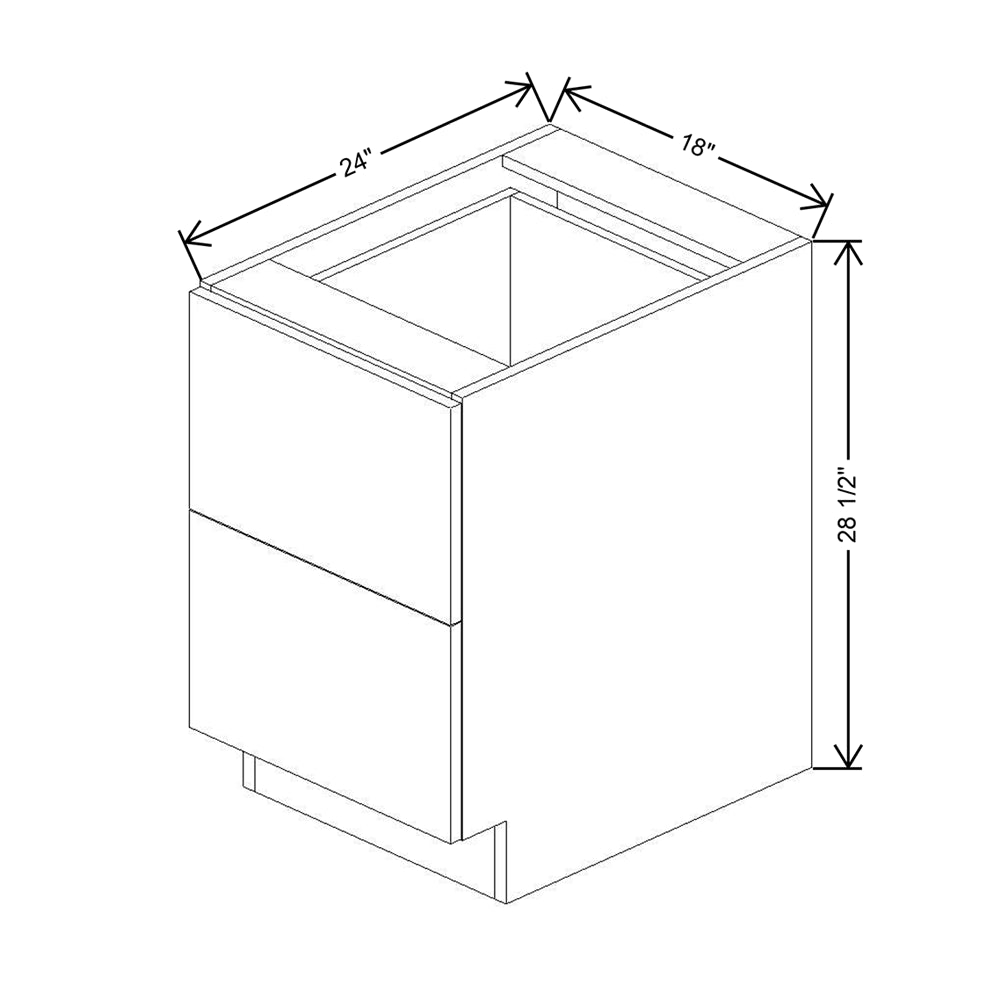 CNC Concord Elegant Ocean 18" W X 28 1/2" H X 24" D Desk Cabinet