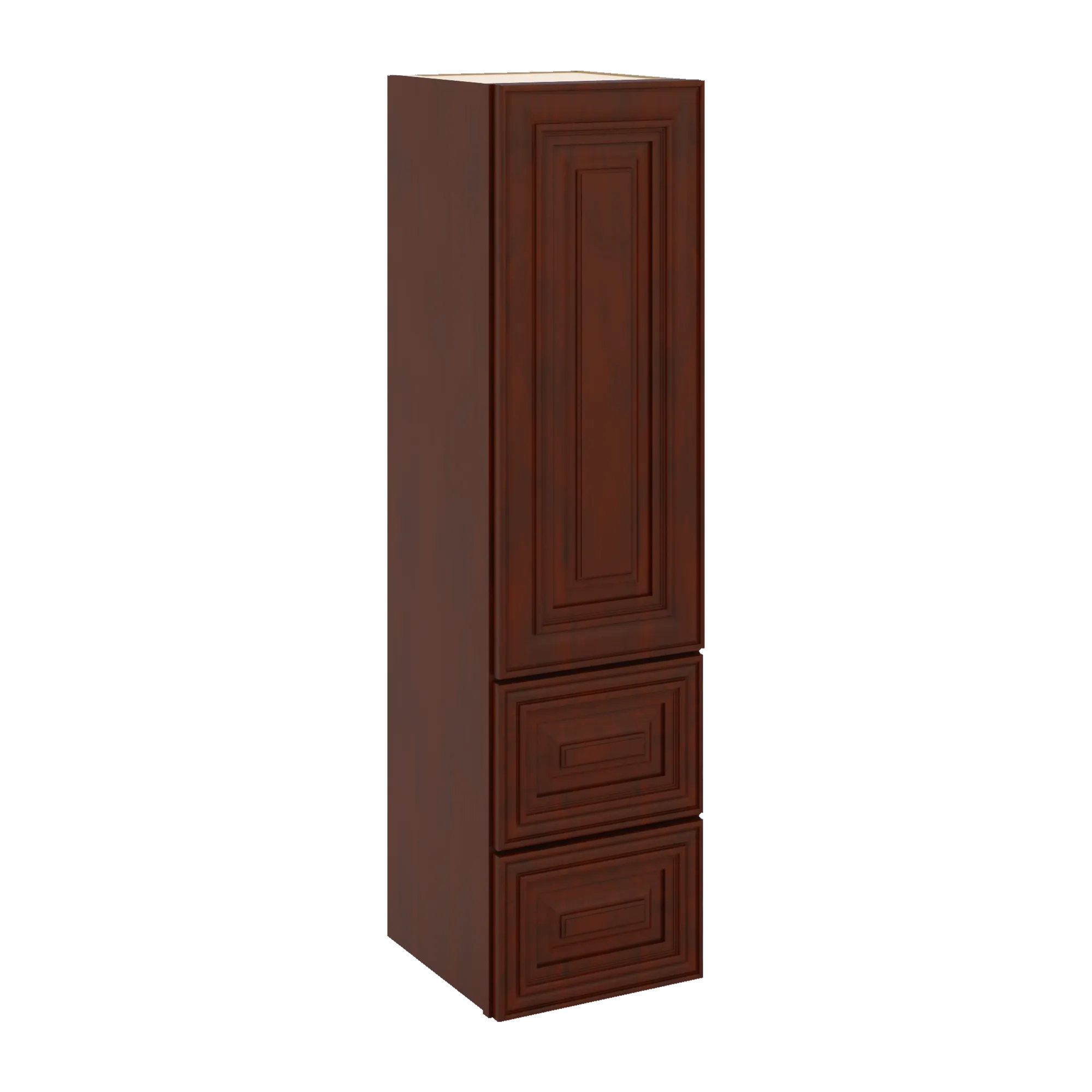 J&K Mahogany J5 Vanity Counter Linen 12" W x 45" H x 12" D