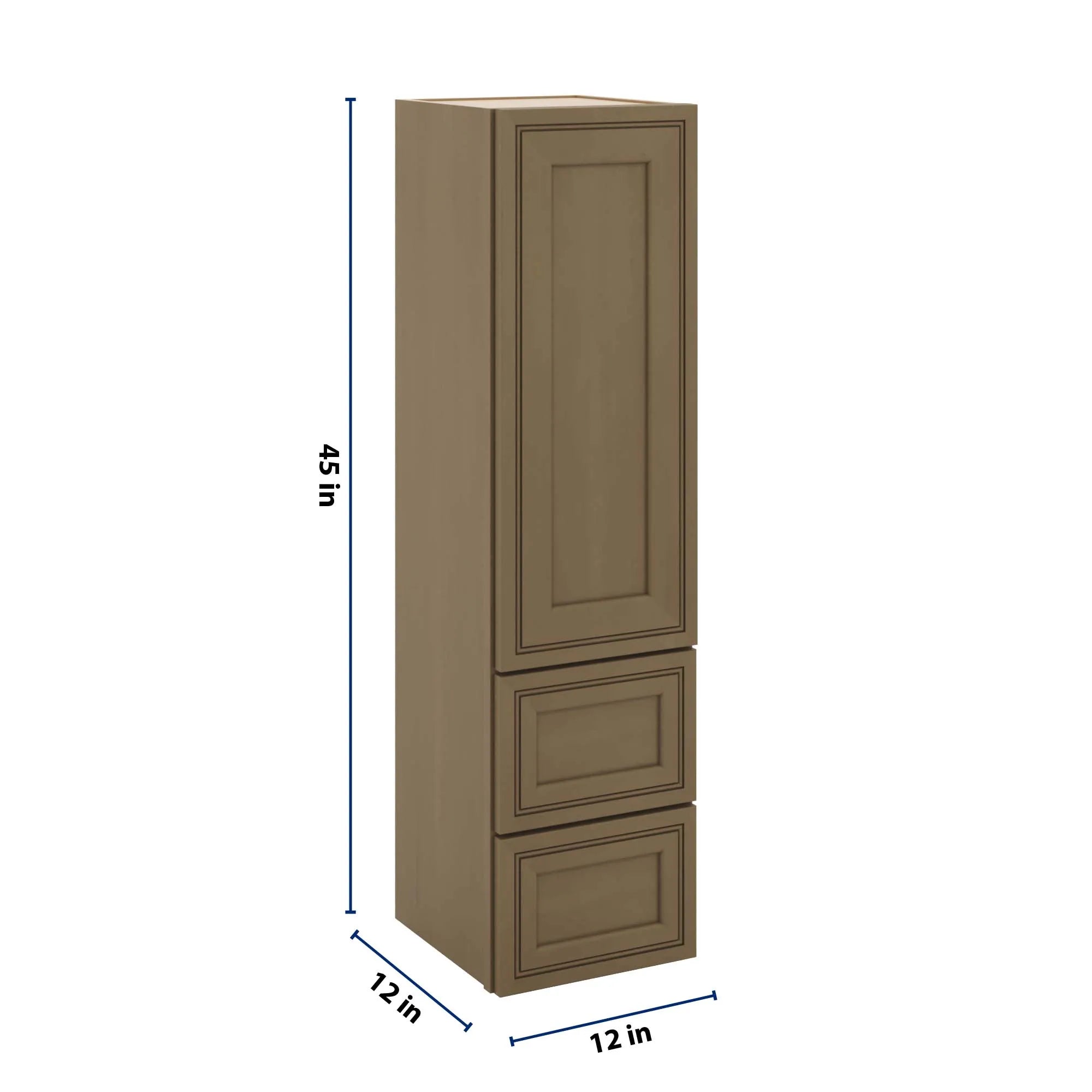 J&K Hazel H8 Vanity Counter Linen 12" W x 45" H x 12" D