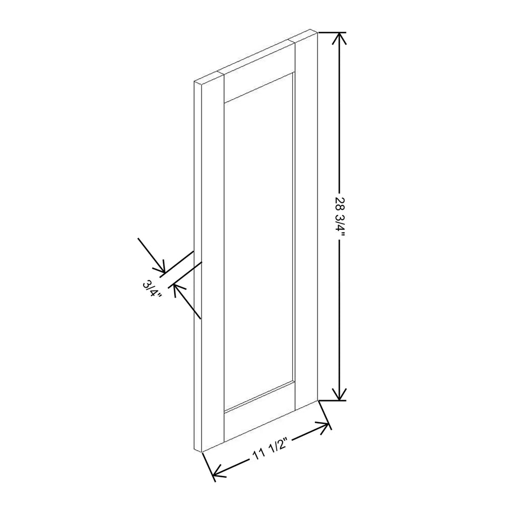 Kitchen Cabinet Distributors Shaker Designer White 5PC Decorative Wall Panel - 12" W x 30" H