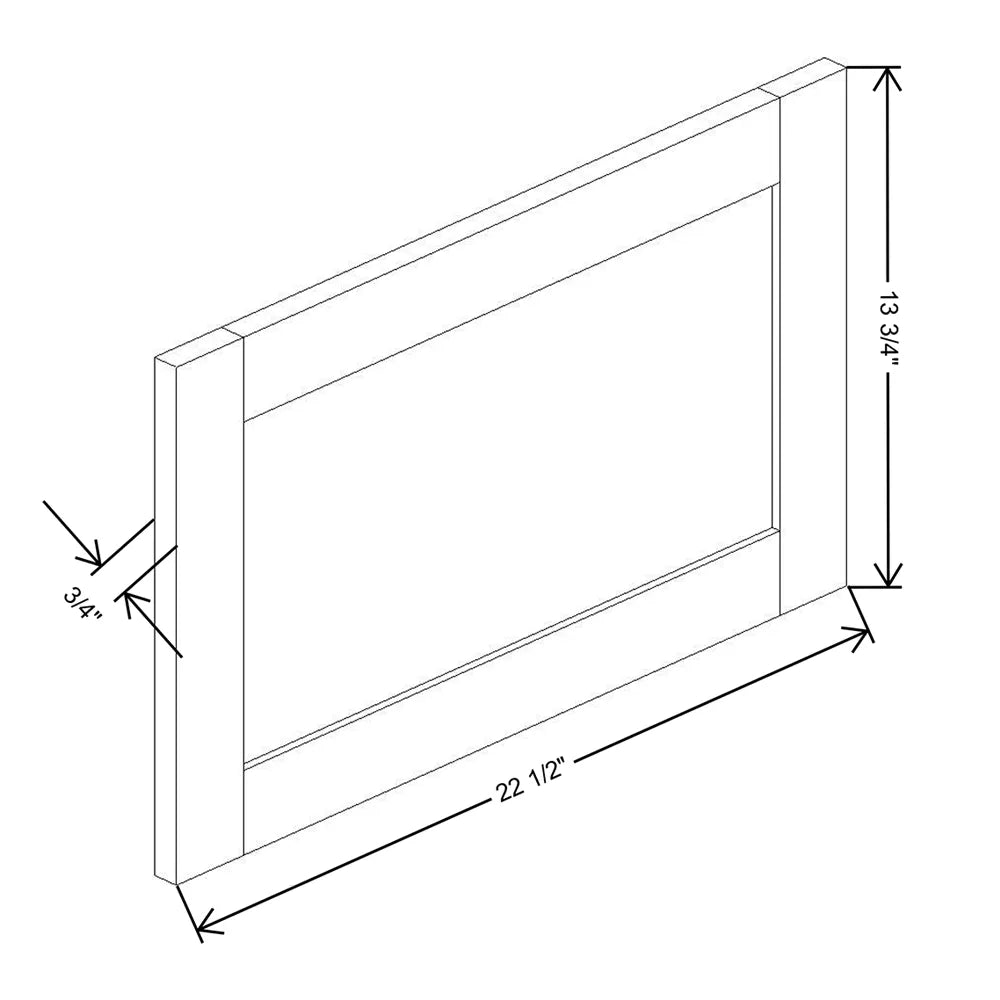 Kitchen Cabinet Distributors Shaker Kodiak Decorative Wall Panel - 24" W x 15" H