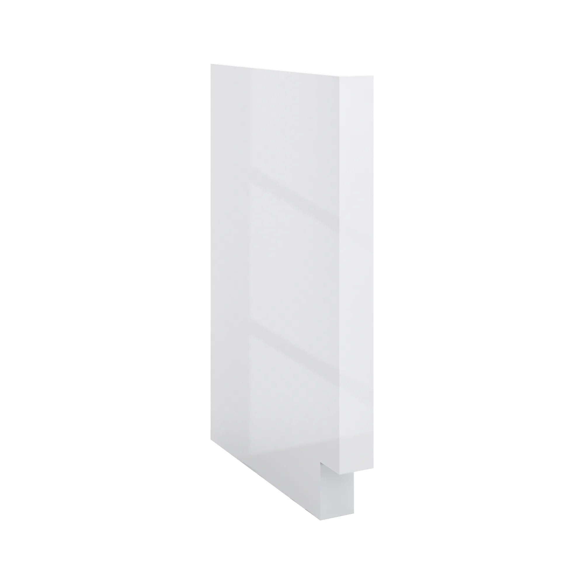 Modernform Cabinet Gloss White 3" W X 34 1/2" H X 24" D Base Dishwasher End Panel