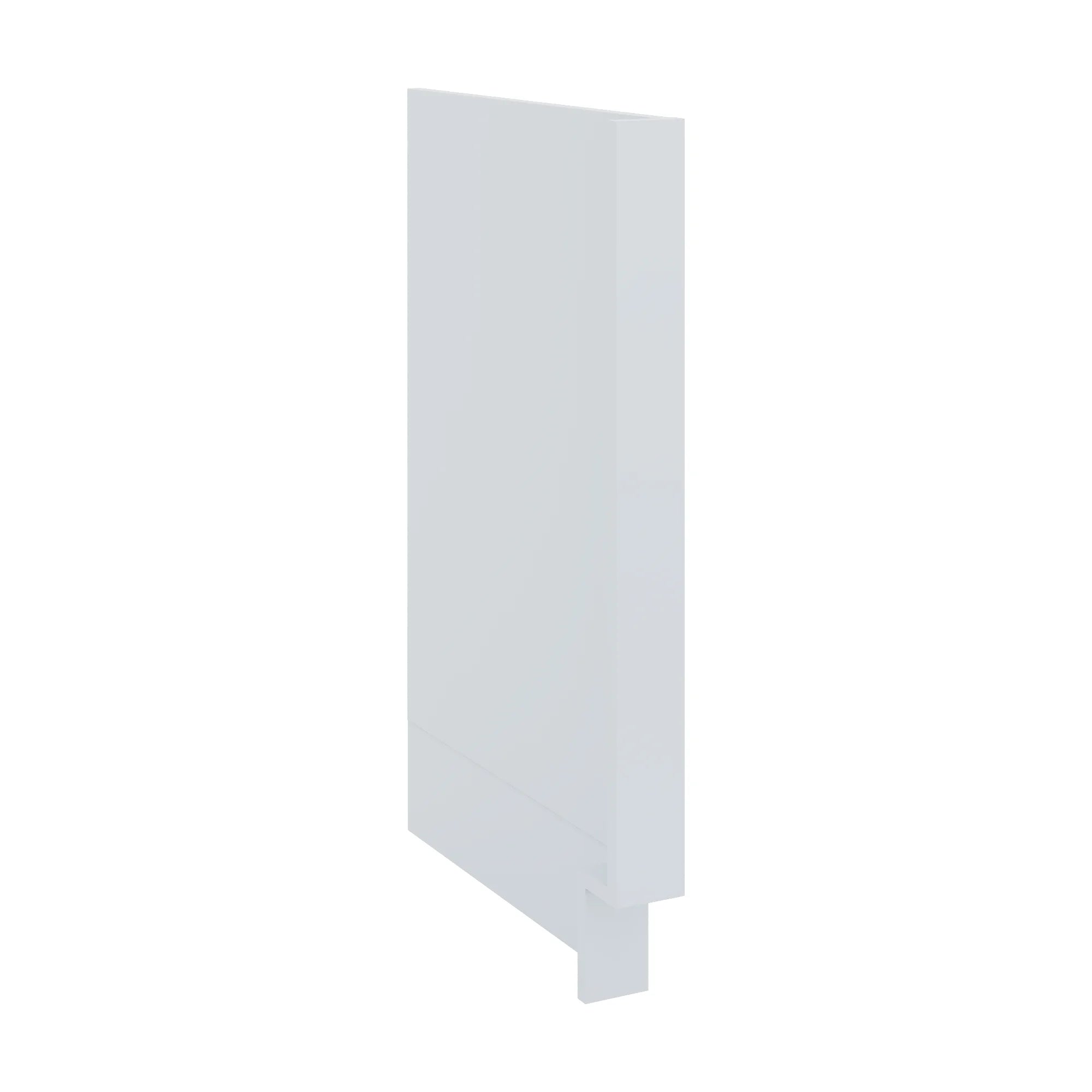 J&K White Shaker S8 Dishwasher Panel w/Return Filler 3" W x 34 1/2" H x 24" D