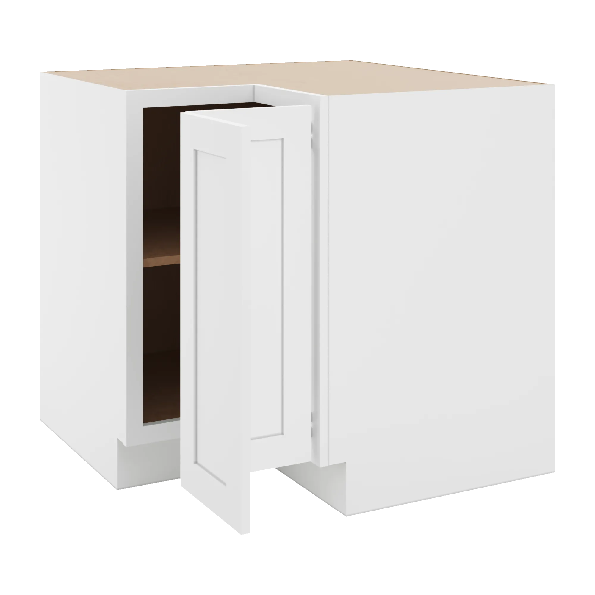 cnc luxor 5 piece white 36 w easy reach corner base cabinet