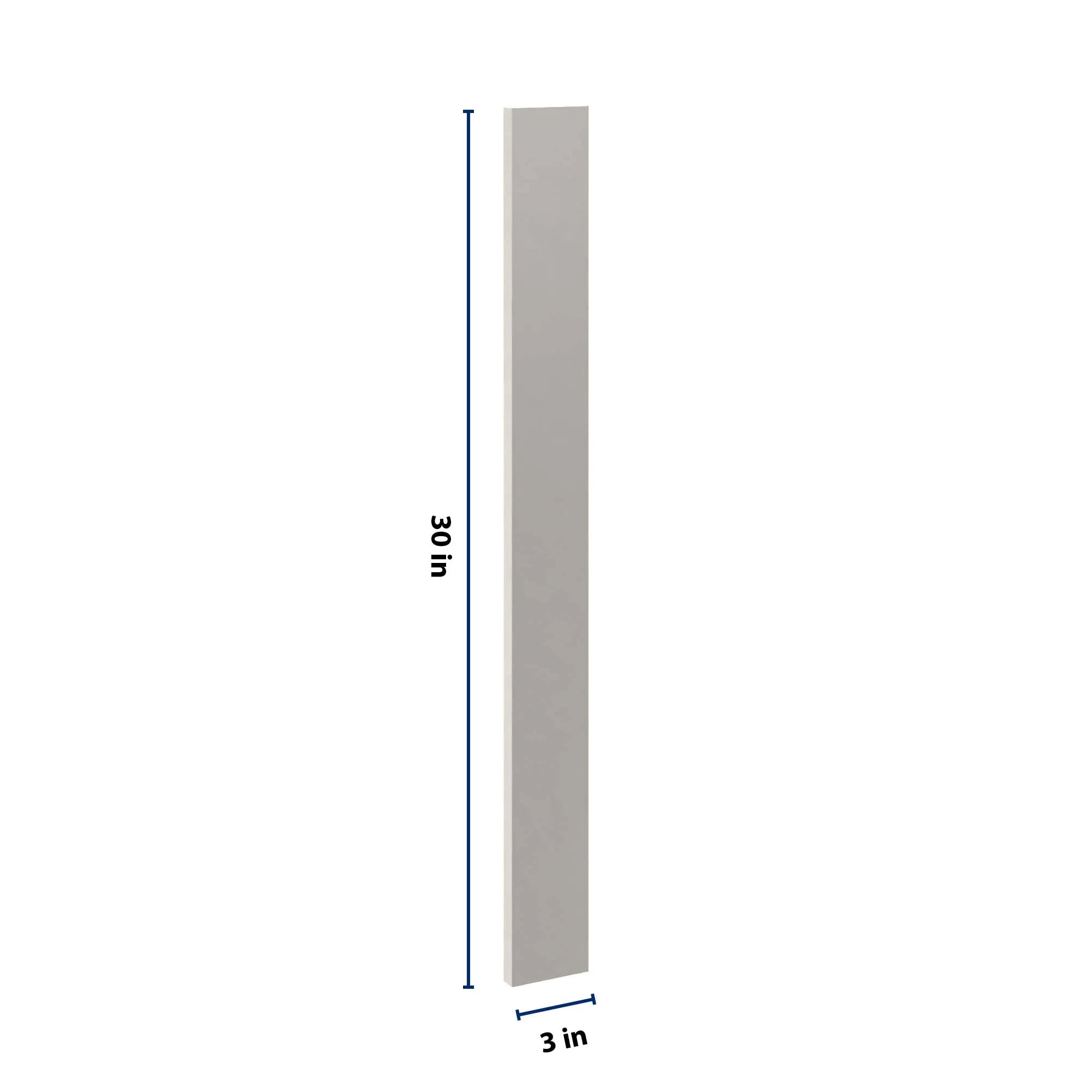 cnc luxor 5 piece misty grey 3 w x 30 h fillers