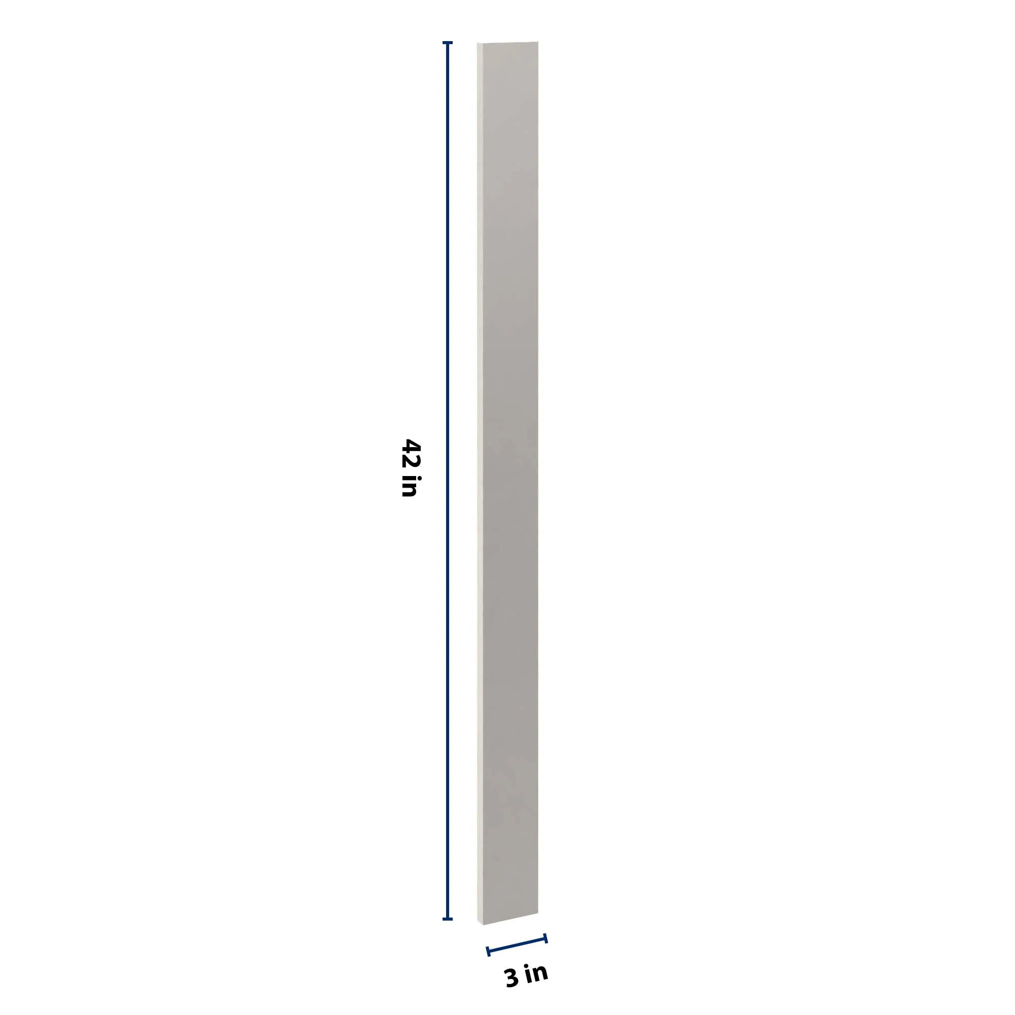 cnc luxor 5 piece misty grey 3 w x 42 h fillers
