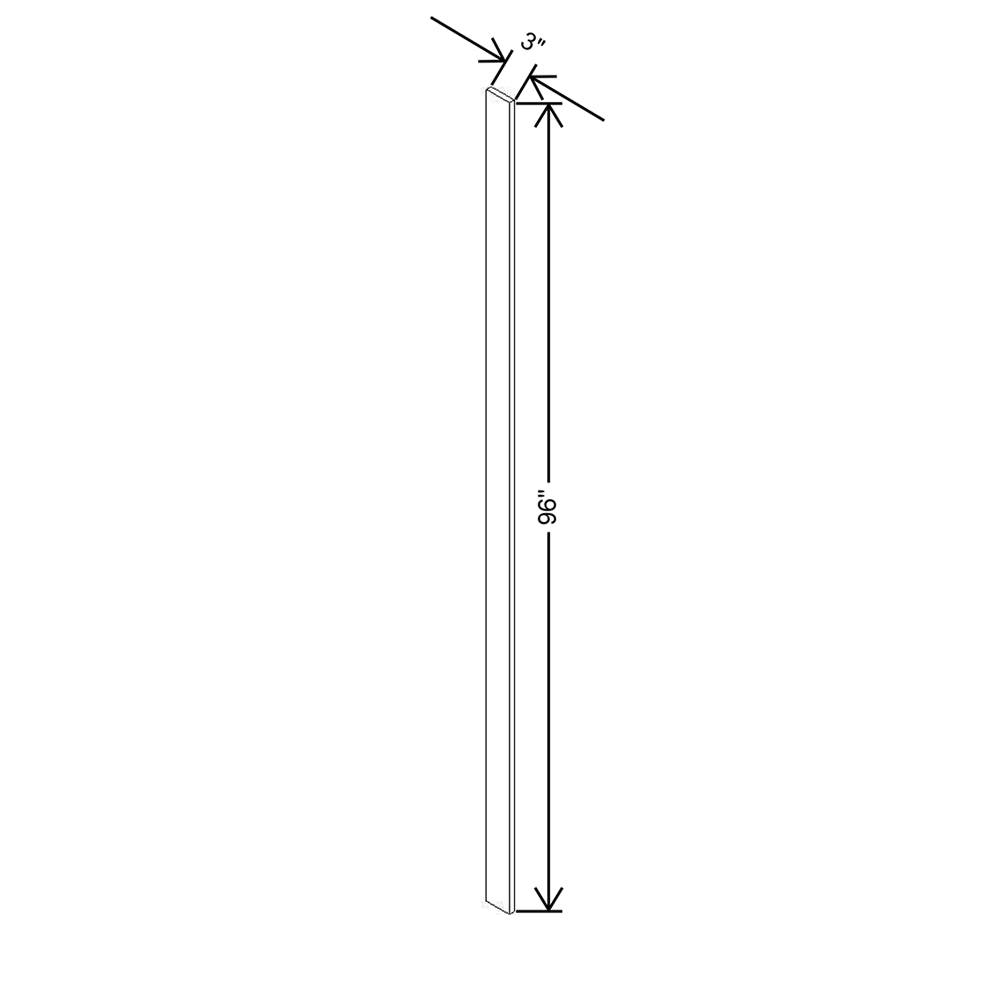 CNC Concord Elegant Smoky Grey 3" W X 96" H Fillers