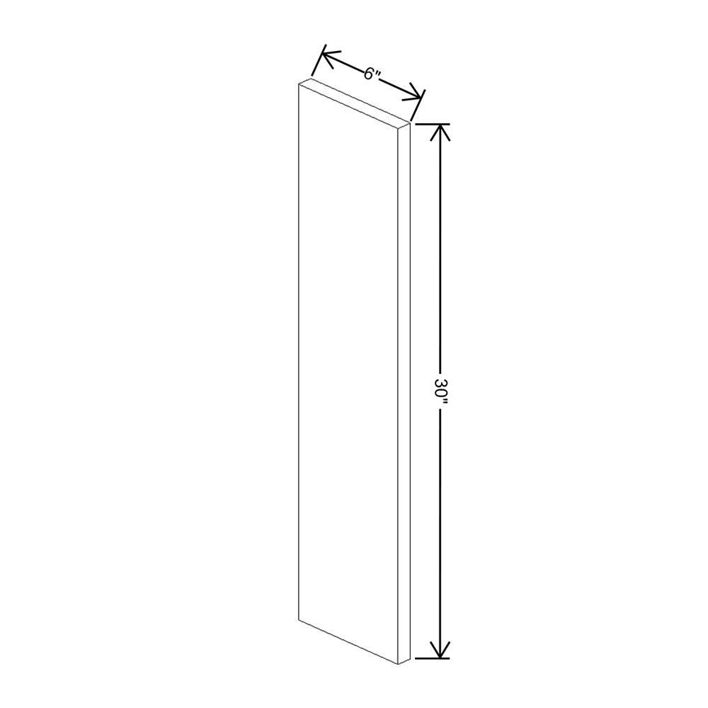 Wolf Classic Dartmouth 5-Piece Grey Stain Filler 6"W X 30"H