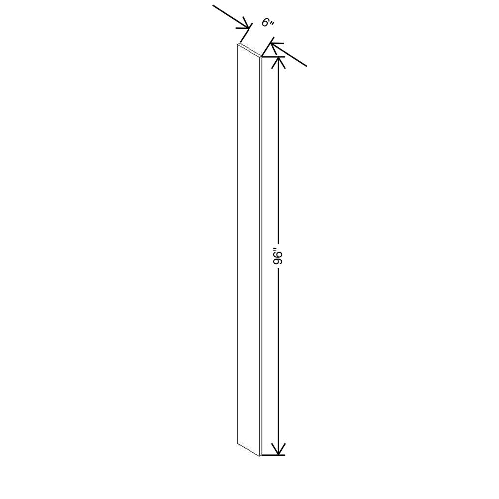 CNC Concord Elegant Smoky Grey 6" W X 96" H Fillers