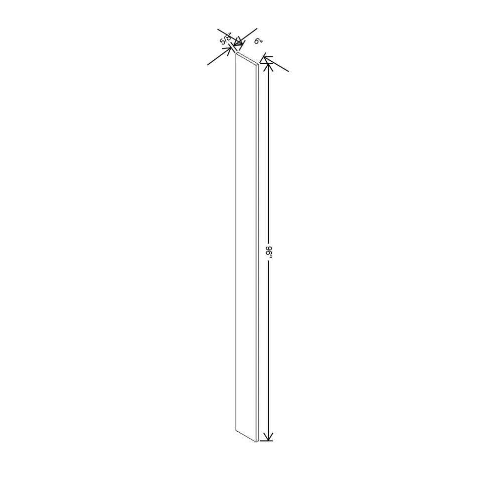 Kitchen Cabinet Distributors Oslo White 6" Filler