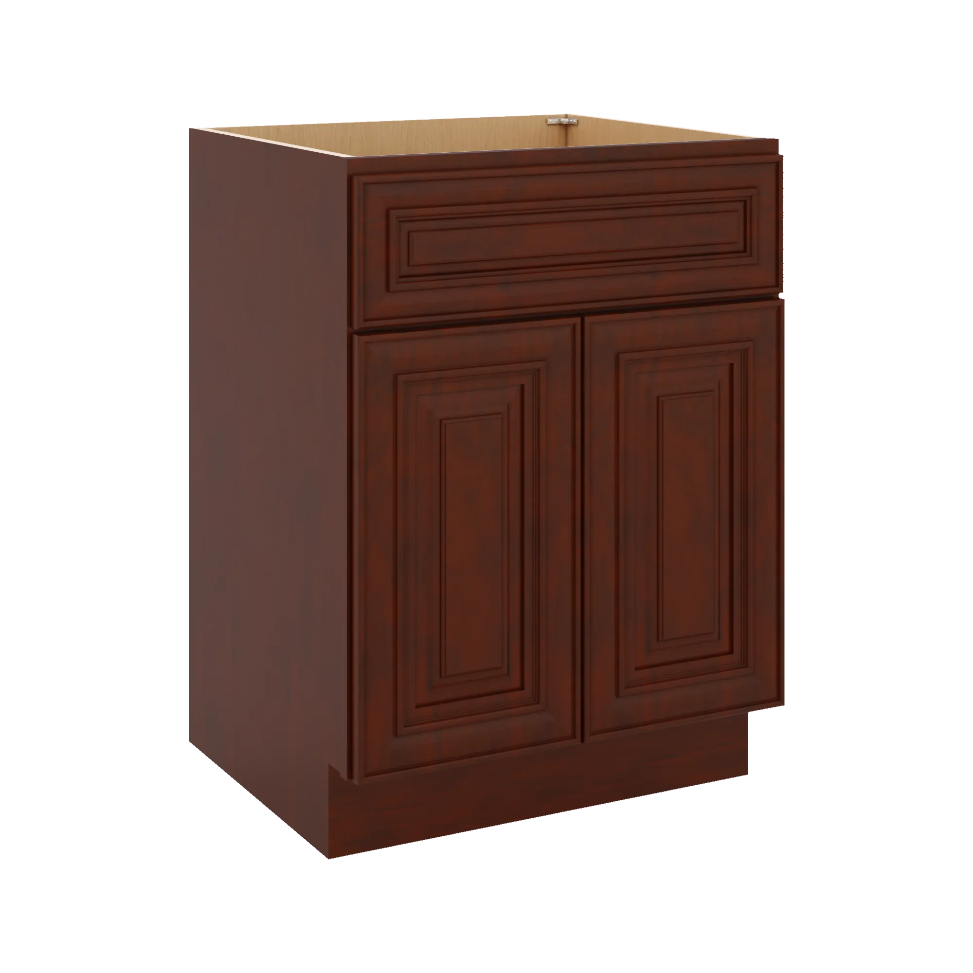 J&K Mahogany J5 Vanity Base Sink Door/False Drawer 24" W x 33" H x 21" D