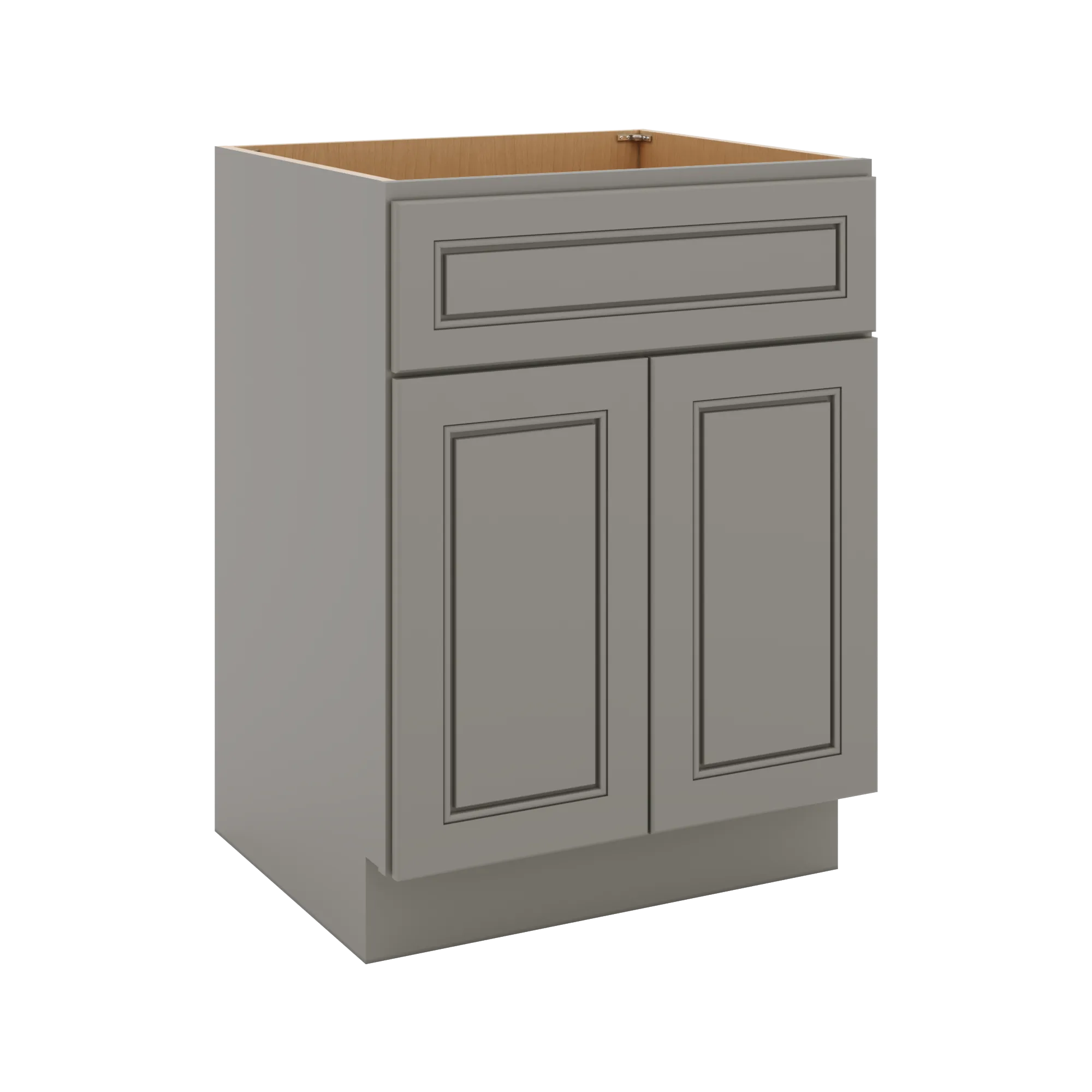 J&K Greige K3 Vanity Base Sink Door/False Drawer 24" W x 33" H x 21" D