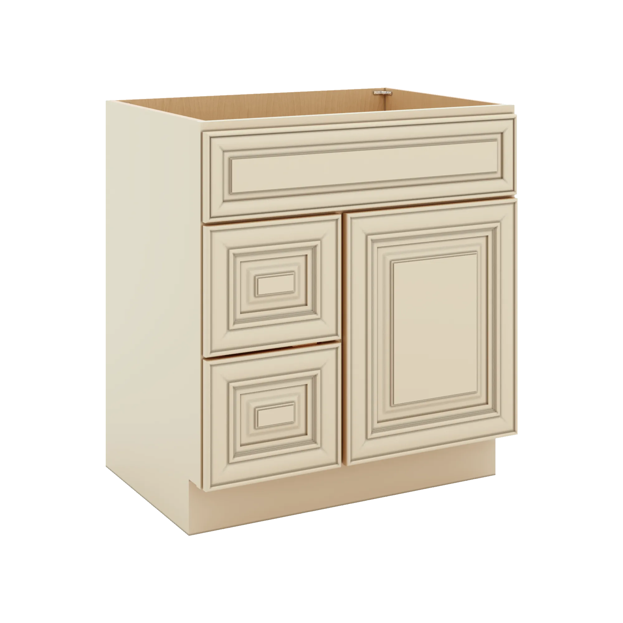 J&K Creme Glazed A7 Vanity Sink Combo 30" W x 33" H x 21" D