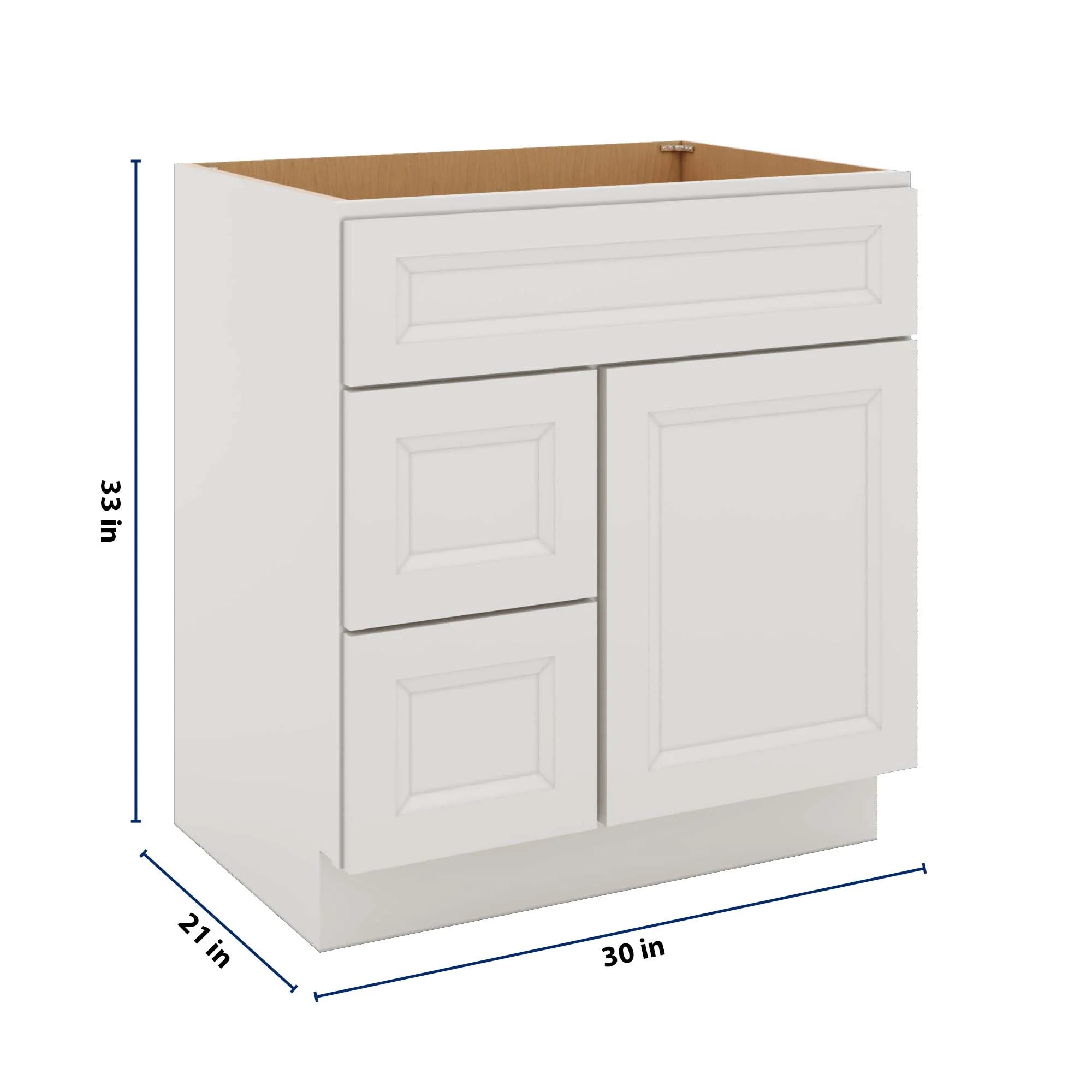 J&K Pure B5 Vanity Sink Combo 30" W x 33" H x 21" D