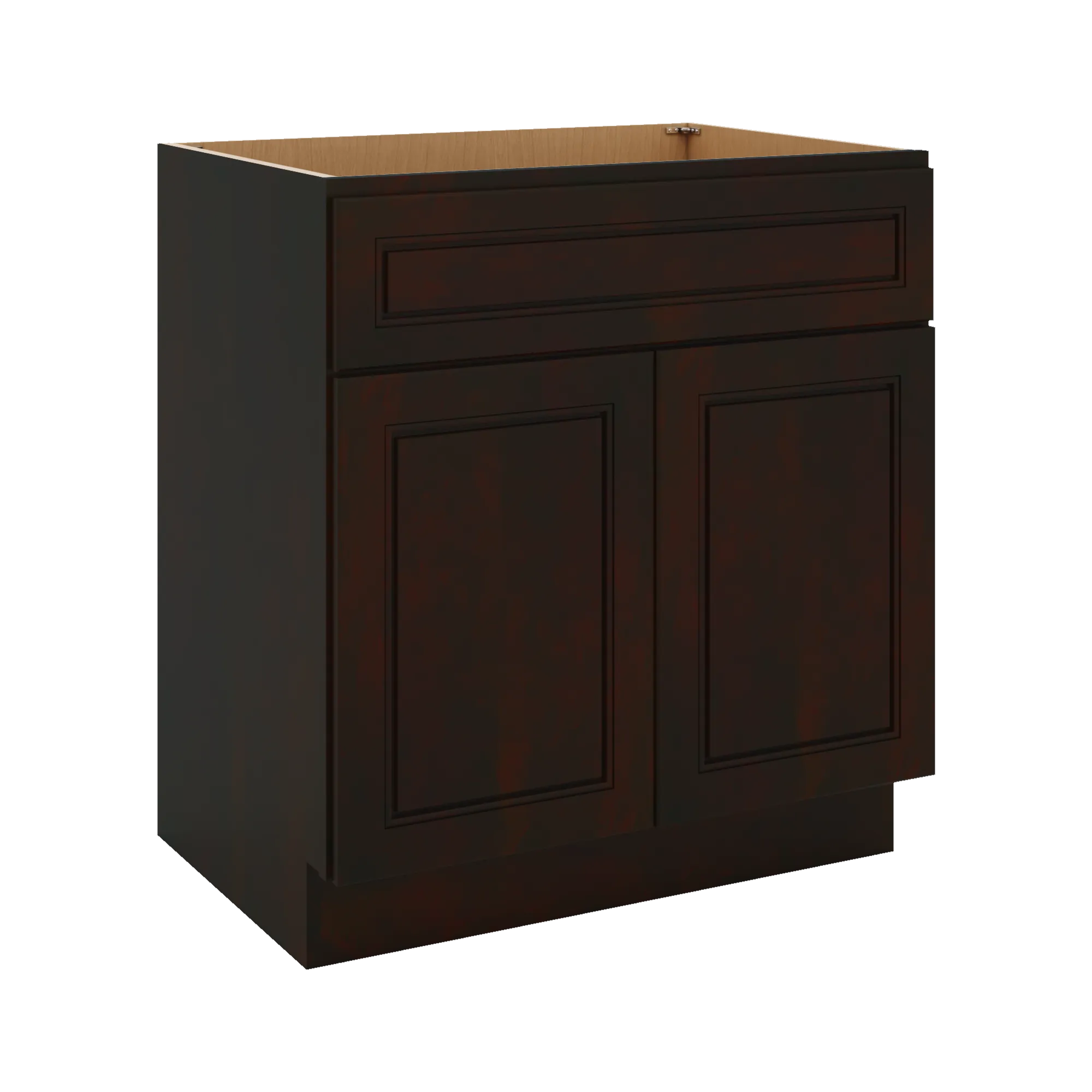 J&K Espresso K8 Vanity Base Sink Door/False Drawer 30" W x 33" H x 21" D