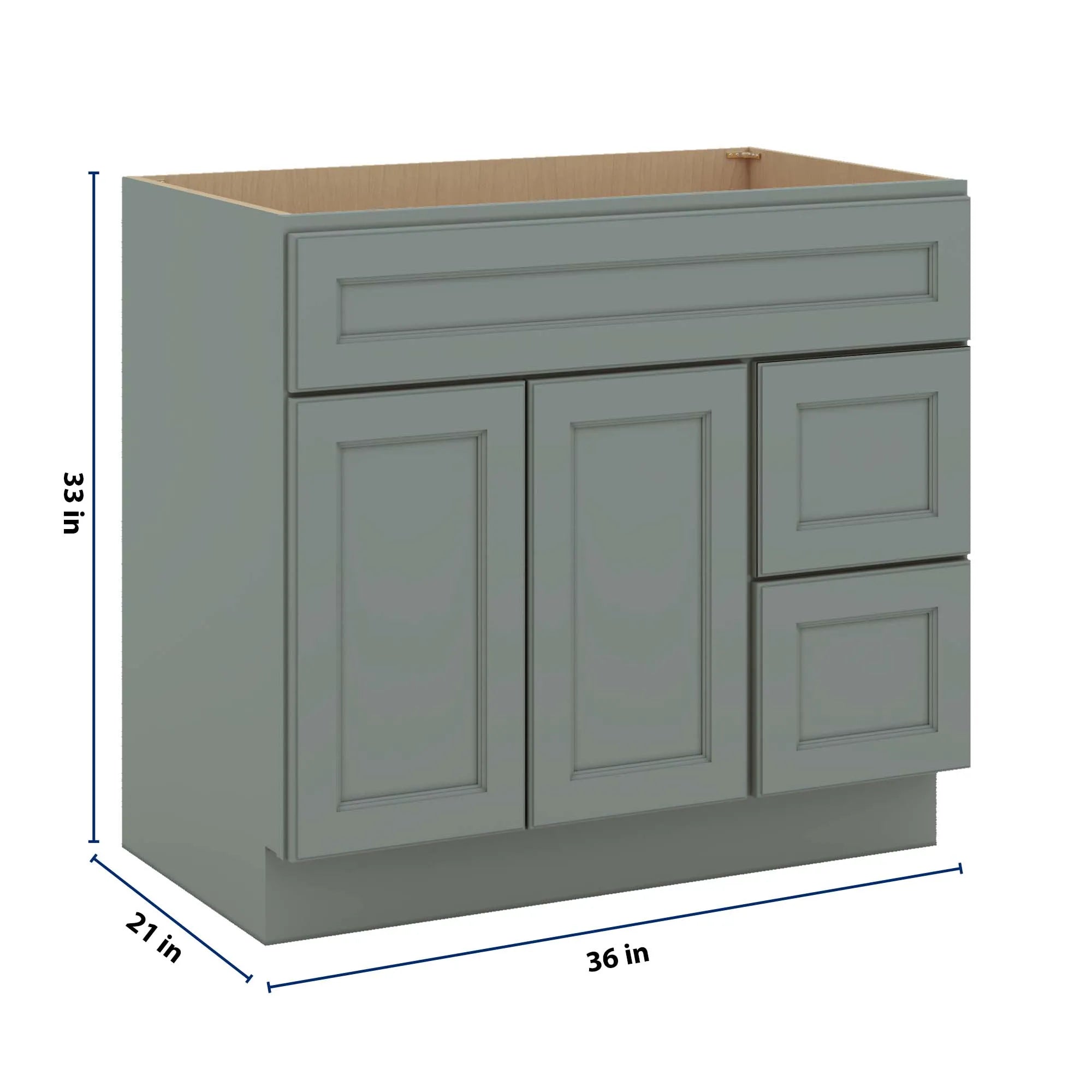 J&K Sage E3 Vanity Sink Combo 36" W x 33" H x 21" D