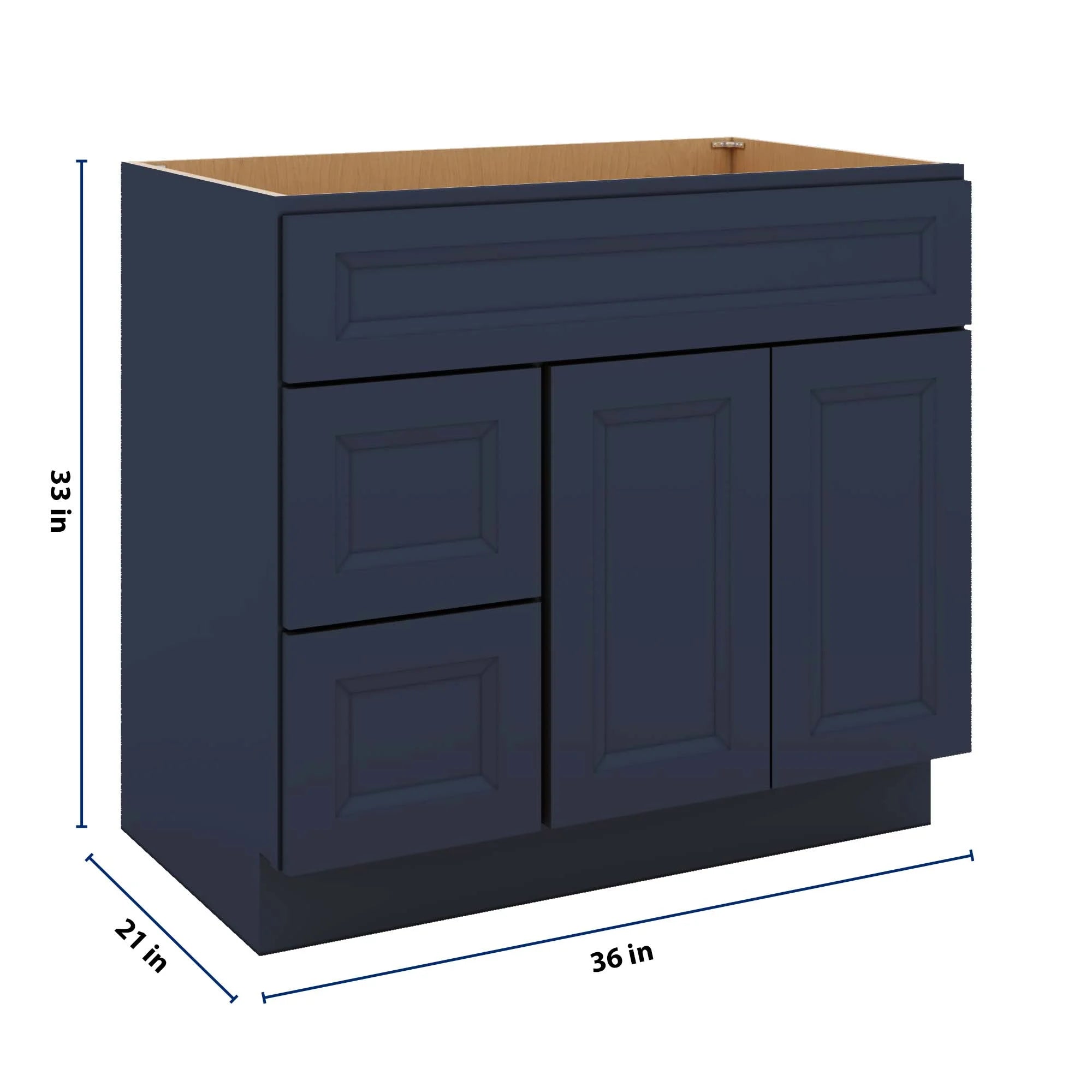 J&K Naval B7 Vanity Sink Combo 36" W x 33" H x 21" D