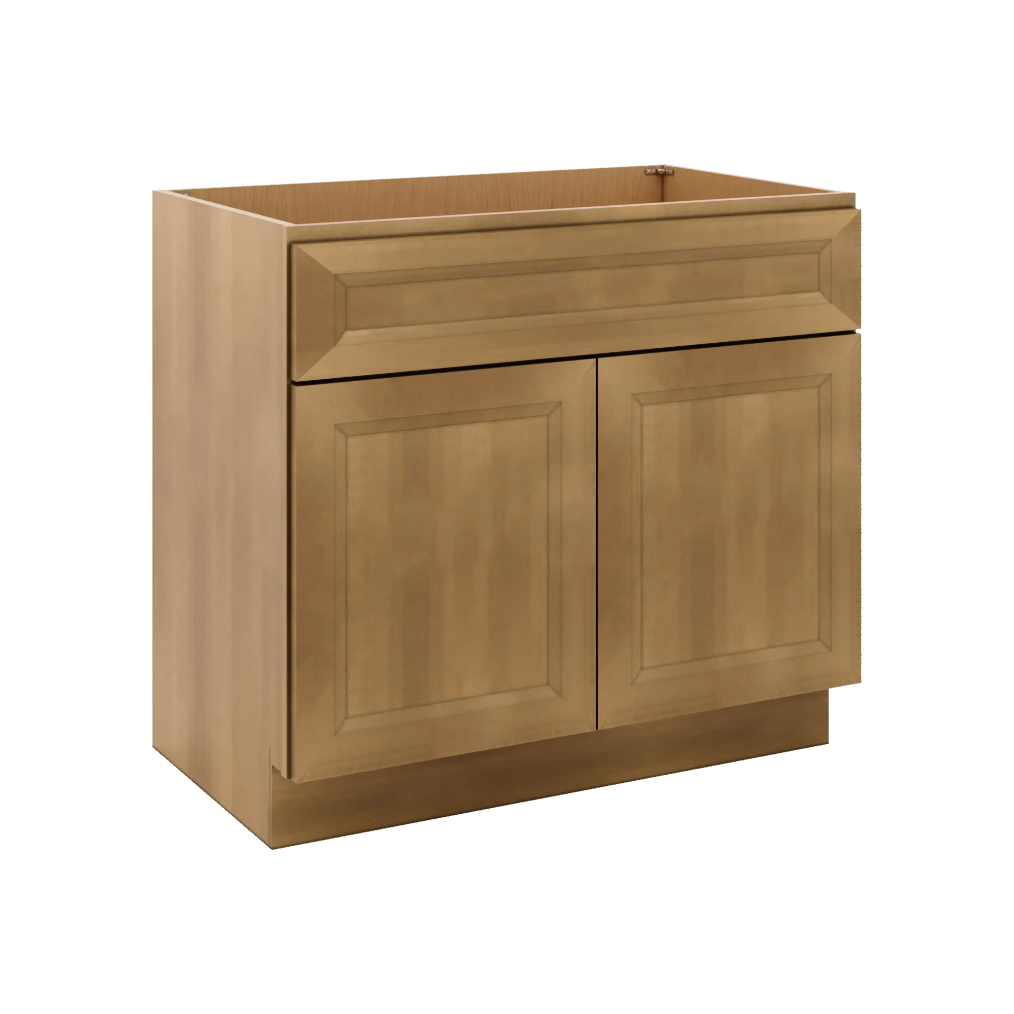J&K Butterscotch B8 Vanity Base Sink Door/False Drawer 36" W x 33" H x 21" D