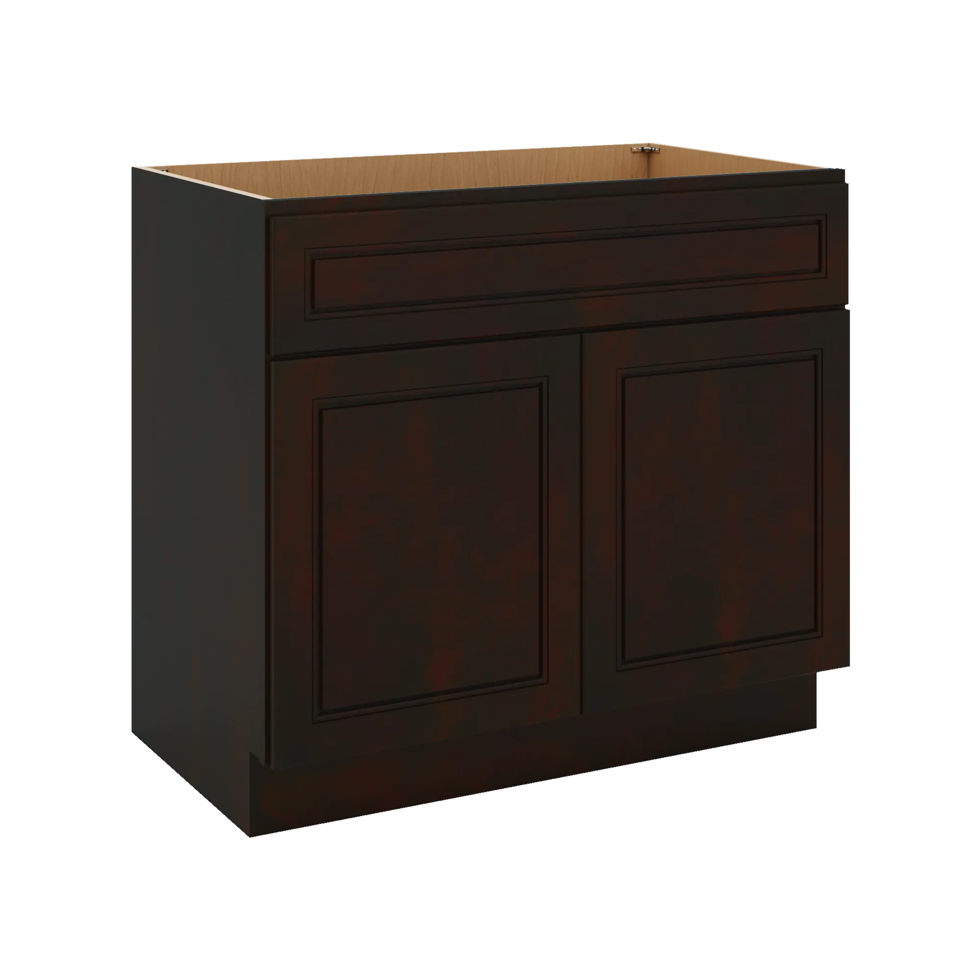 J&K Espresso K8 Vanity Base Sink Door/False Drawer 36" W x 33" H x 21" D