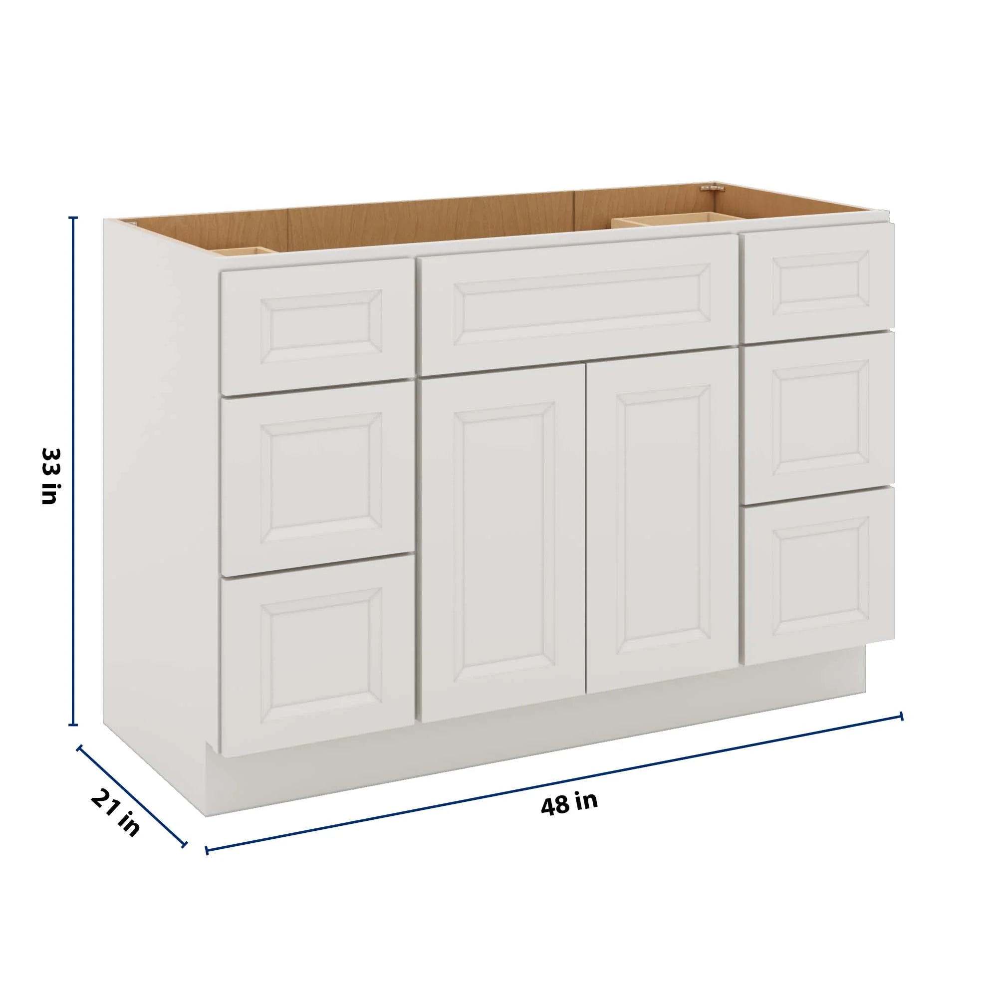 J&K Pure B5 Vanity Sink Combo 48" W x 33" H x 21" D