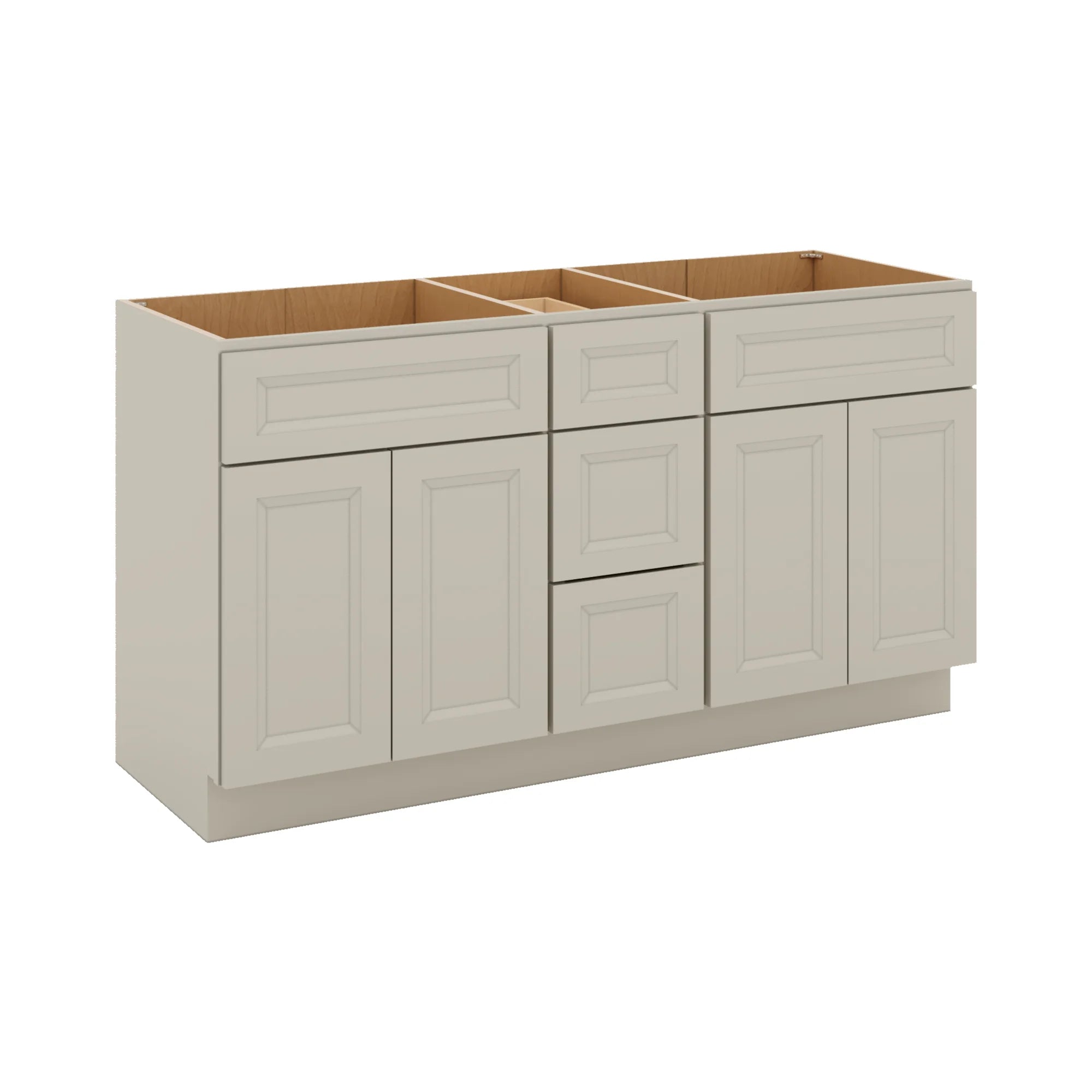 J&K Pebble B6 Vanity Sink Combo 60" W x 33" H x 21" D