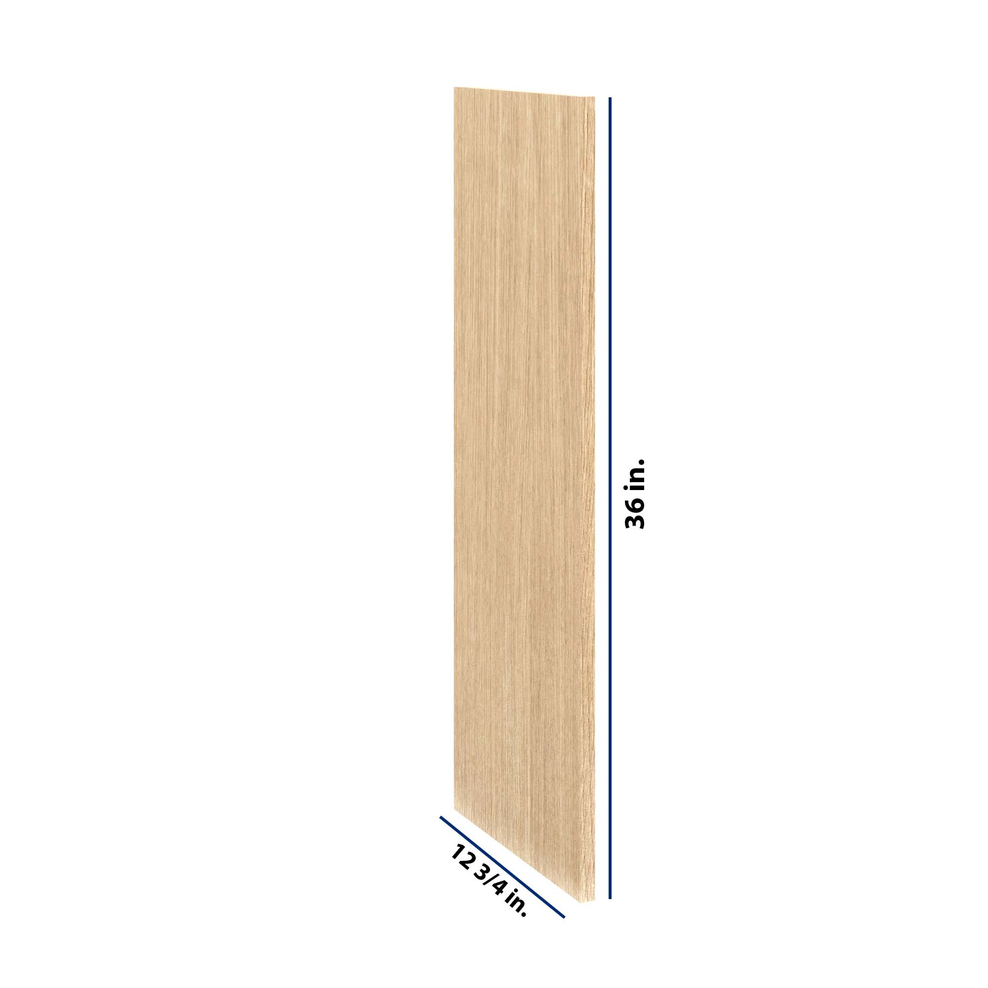 Modernform Cabinet Natural Oak 3/4" W X 36" H X 12 3/4" D Wall End Panel
