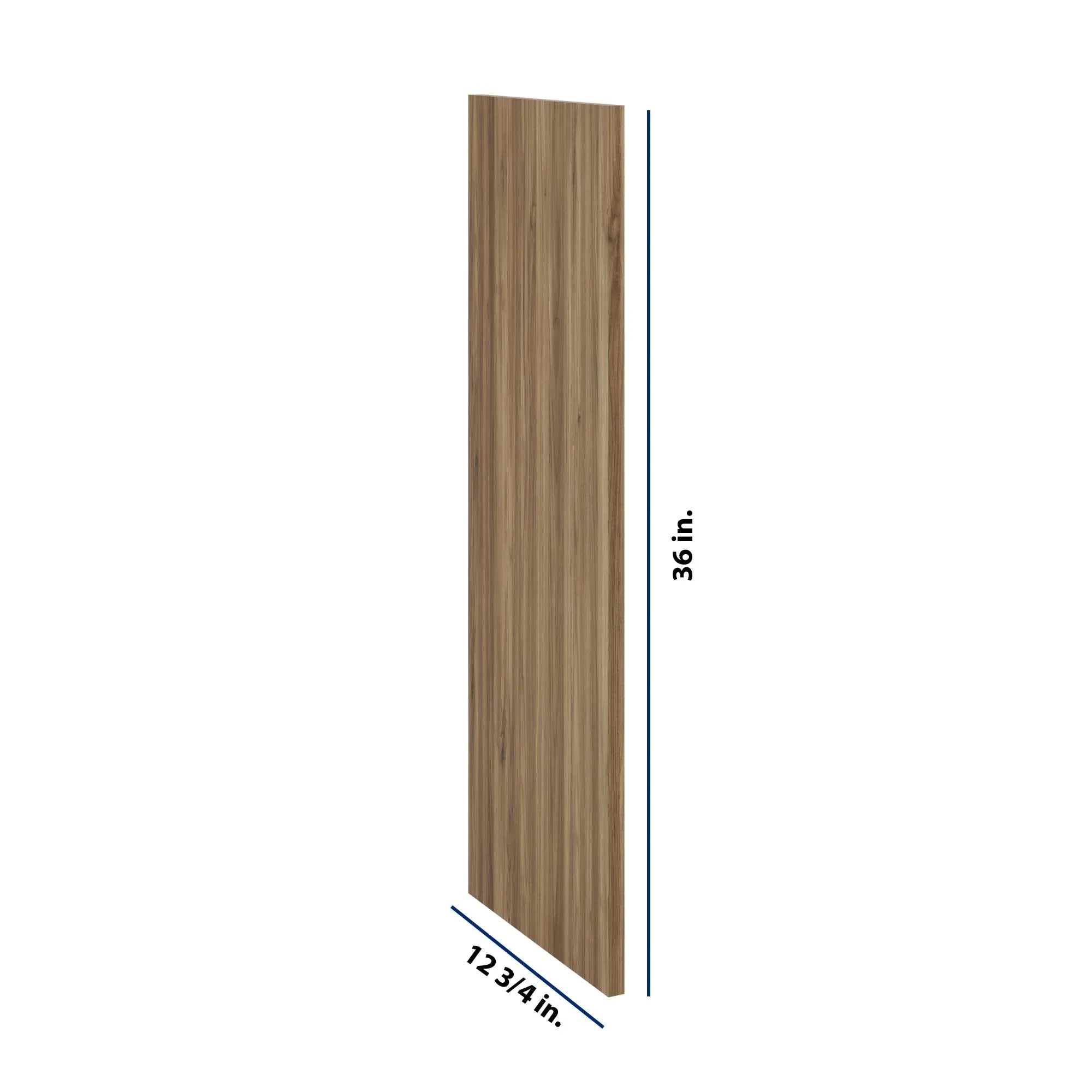 Modernform Cabinet Walnut 3/4" W X 36" H X 12 3/4" D Wall End Panel